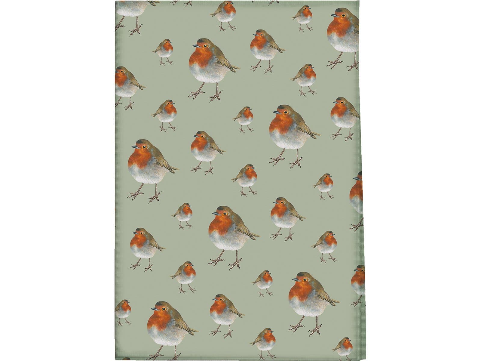 Creative Tops Wild’ Robin Cotton Tea Towel, Fabric, Green, 25 x 19 x 1.8 cm
