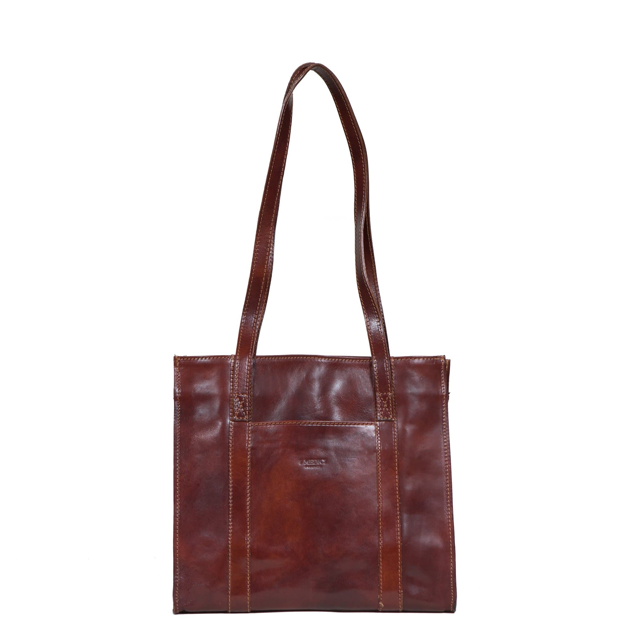Firenze Mezzo Medium Leather Tote Bag, Italian Handbag for Women
