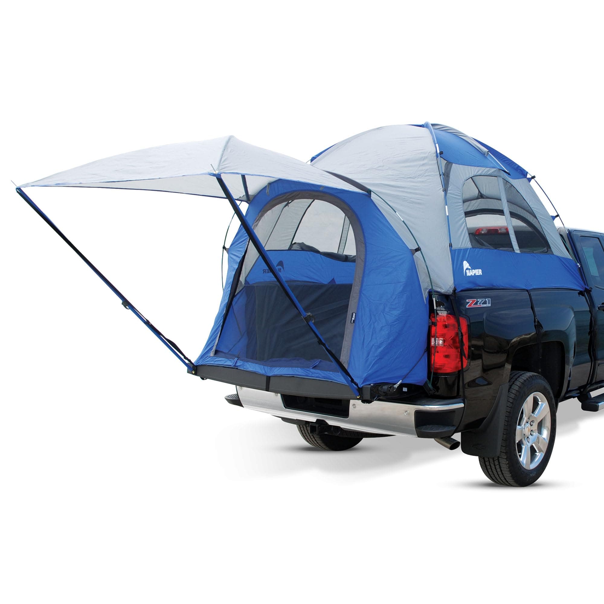 Napier Sportz Truck Bed Camping Tent - Waterproof 2-Person Tents - Easy to Install in 15 Minutes - Compact Storage Case - Sturdy Camp & Adventure Shelter - Spacious, Secure, Truck Accessories