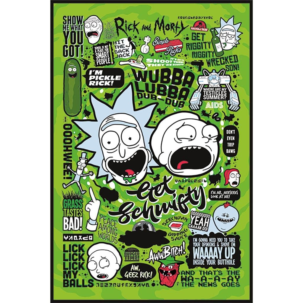 Pyramid International Rick and Morty (Quotes) Maxi Poster, 61cm x 91cm, One Size