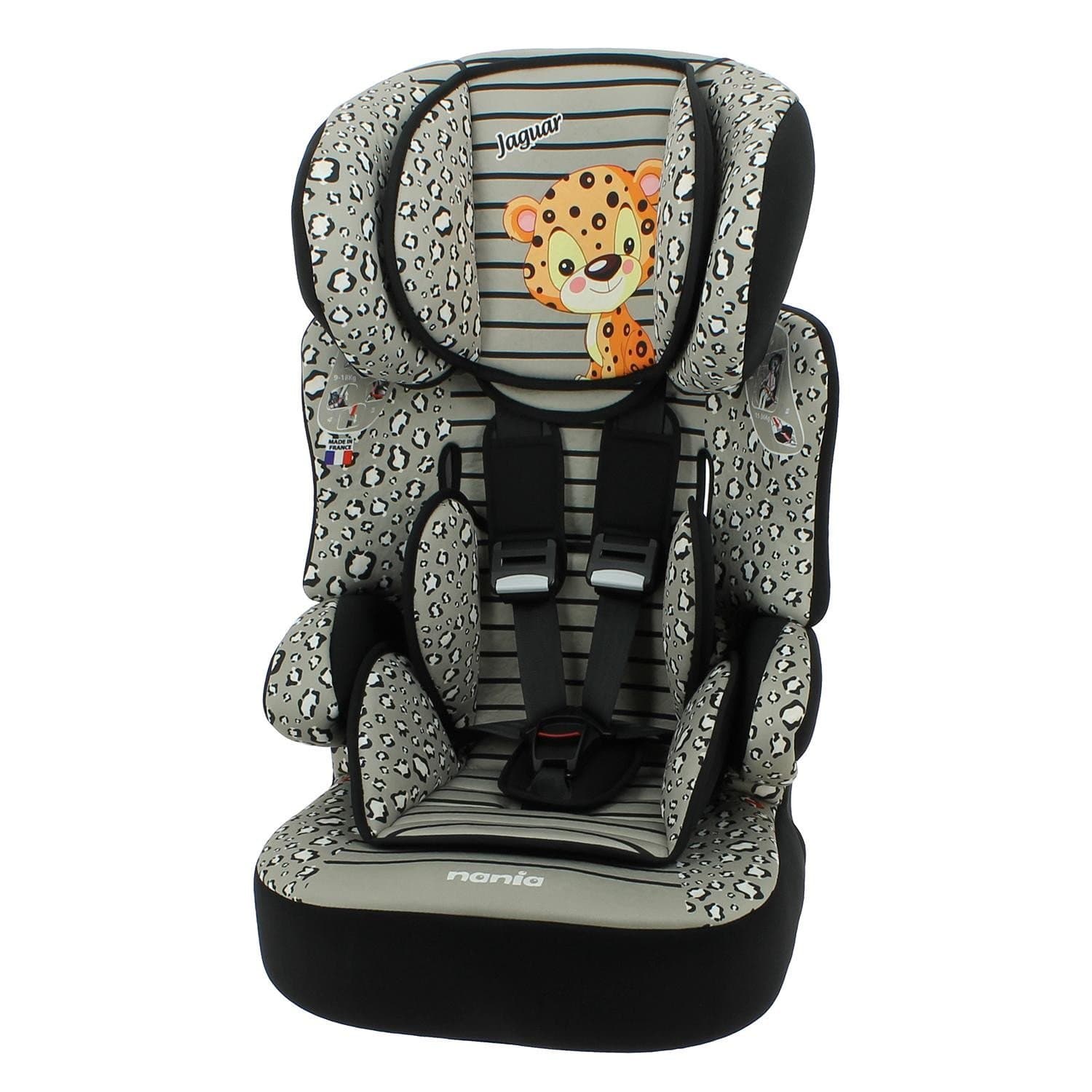 Nania Beline Group 1/2/3 Highback Booster Car Seat, Jaguar