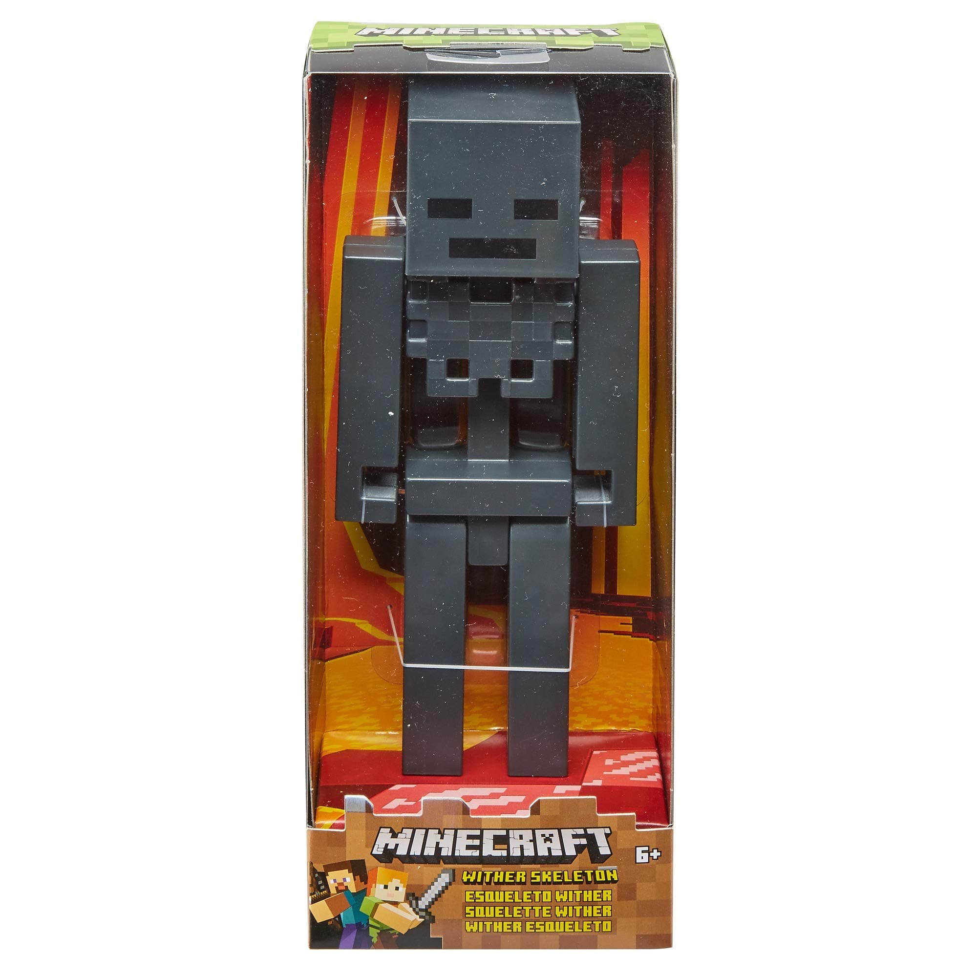 Minecraft Wither Skeleton Large Scale Pixelated Figure