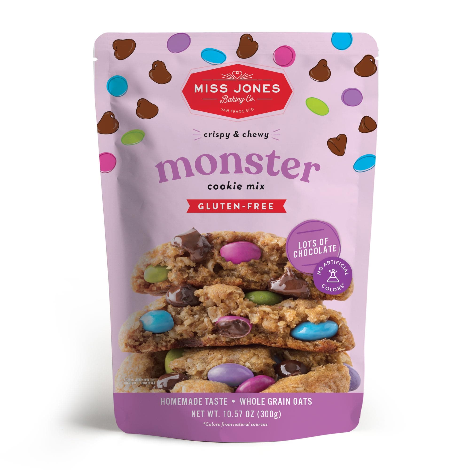 Monster Cookie Mix - Certified Gluten Free & Made with 100% Oats, Easy To Bake Desserts & Treats, Artificial Colors, (Pack of 1)