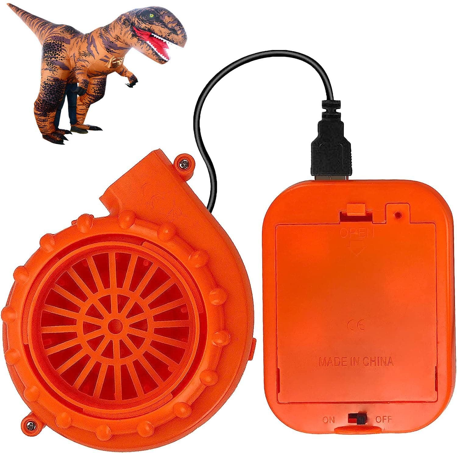 Mini Inflatable Costume Fan Replacement Blow up Blower Potable Fans for Inflatable Costume Doll Mascot Head or Other Inflatable Game Clothing