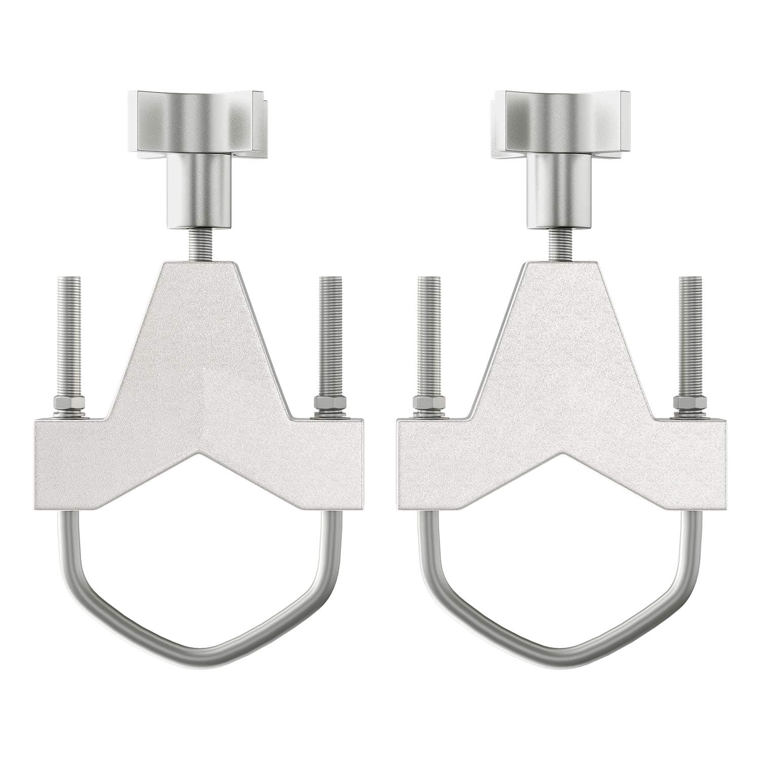 ORCISH Jack Mount for 2"-3" Tube, Adjustable Jack Tube Mount Bracket for Jeep Wrangler JK TJ Roof Rack Front Bumper Bull Bar Roll Cage Spare Tire Toyota FJ Cruiser (Silver). (Silver)