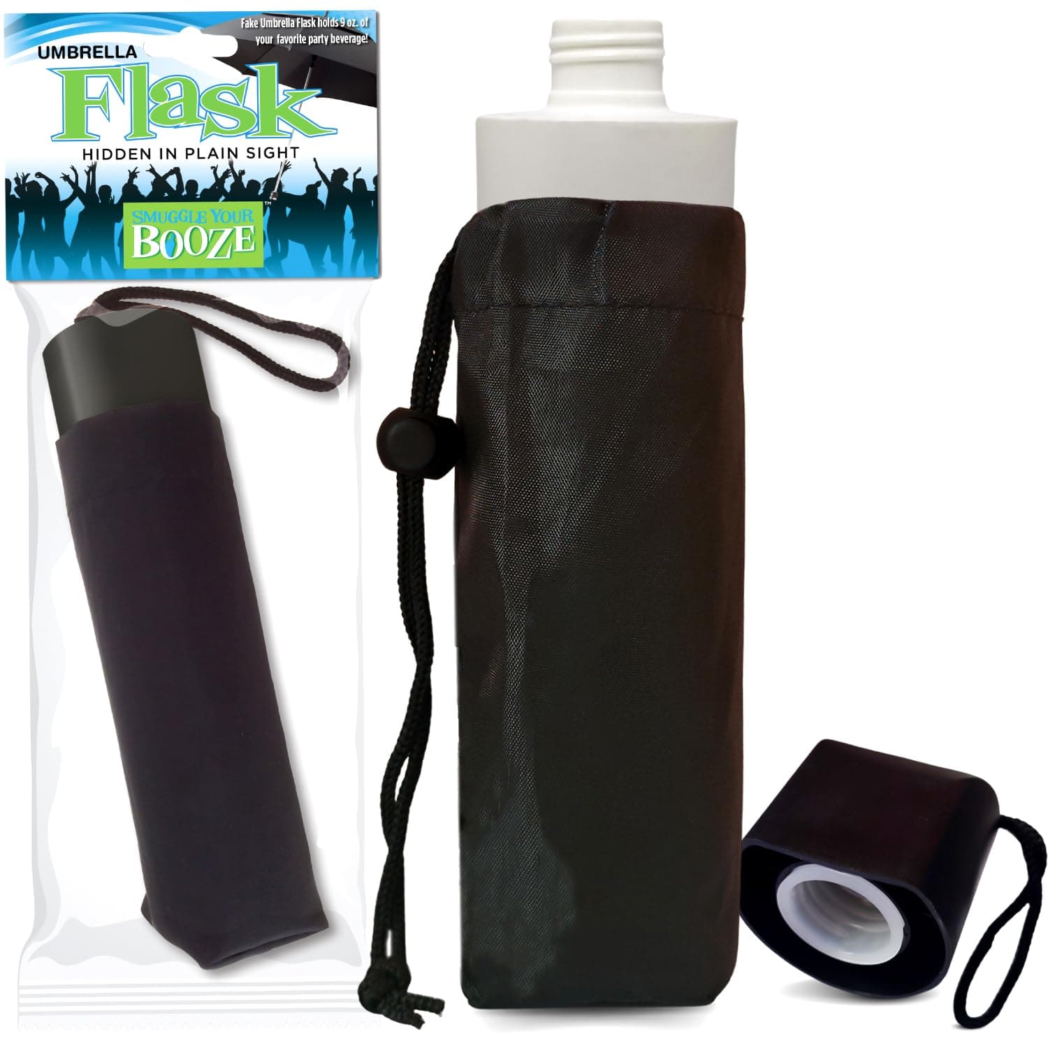 9 Oz. Hidden Flask Umbrella