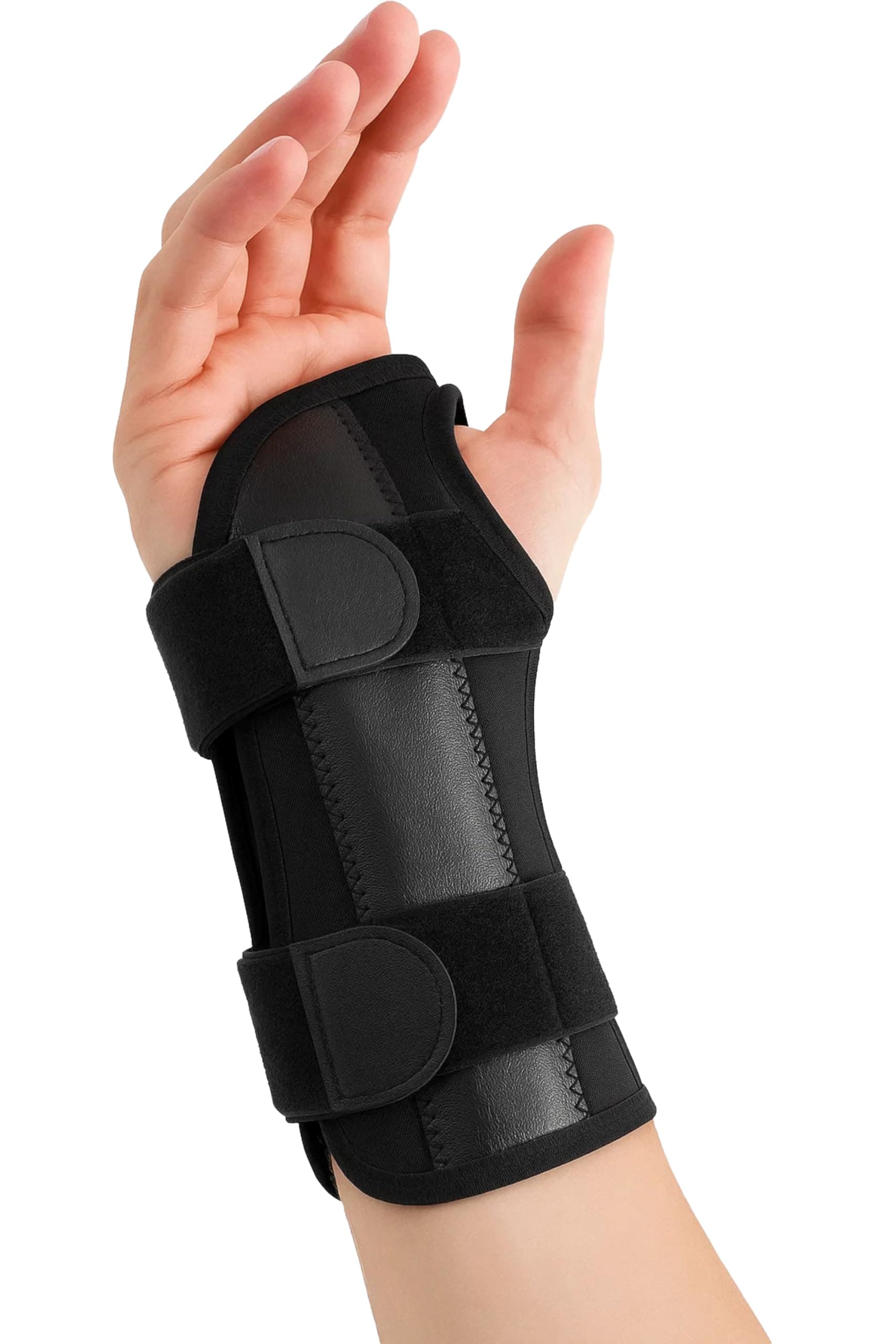 Carpal Tunnel Wrist Brace Night Support | Arm Brace Wrist Guard | Wrist Splint & Hand Brace | Carpal Tunnel Syndrome & Wrist Tendonitis Pain Relief Forearm Compression | Men Women (Right Wrist Brace)
