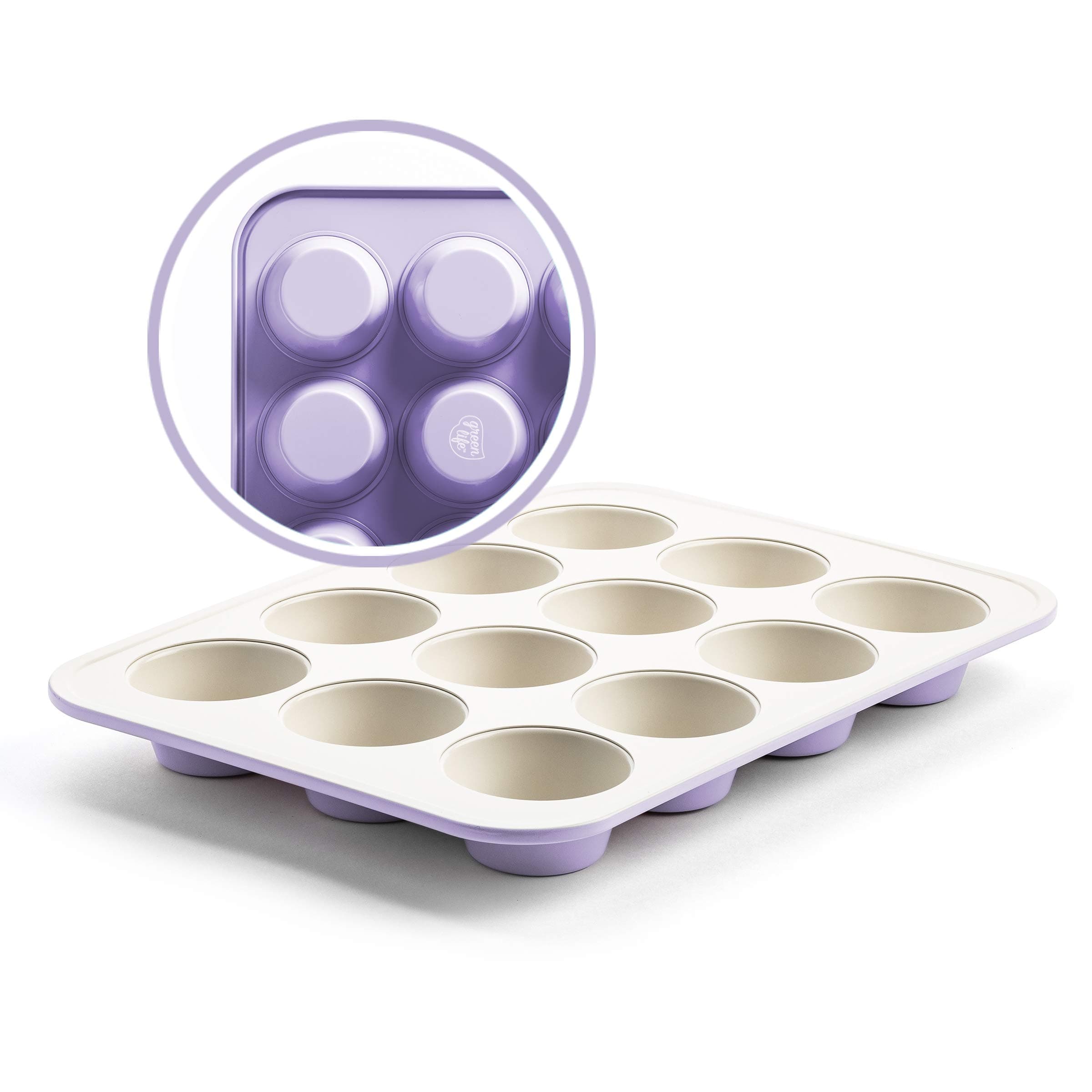 GreenLife Bakeware Ceramic Cookie Sheet Muffin Pan CC002524-001