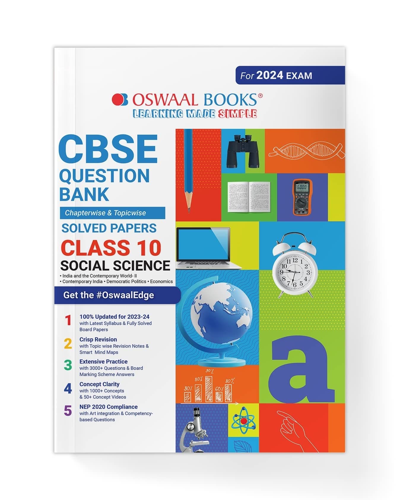 Oswaal Cbse Class 10 Social Science Question Bank 2023-24 Book