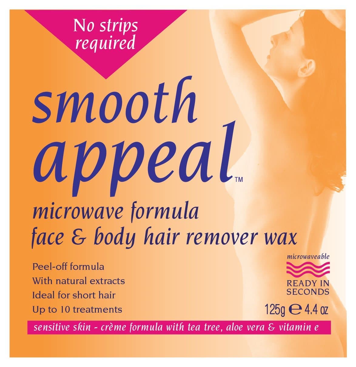 Smooth Appeal 125 g Microwave Formula Body Hair Remover Wax