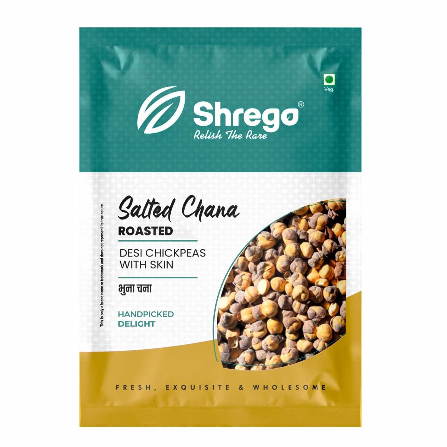 Shrego Salted Roasted Chana, Bhuna Chana, (Desi Chickpeas With Salt) (360 gm)