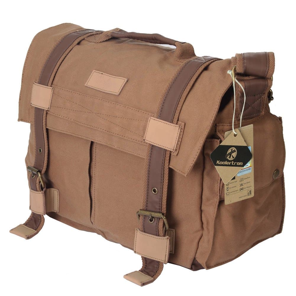 Koolertron Big Size DSLR SLR Camera Canvas shoulder bag for Sony Canon Nikon Olympus BBK4
