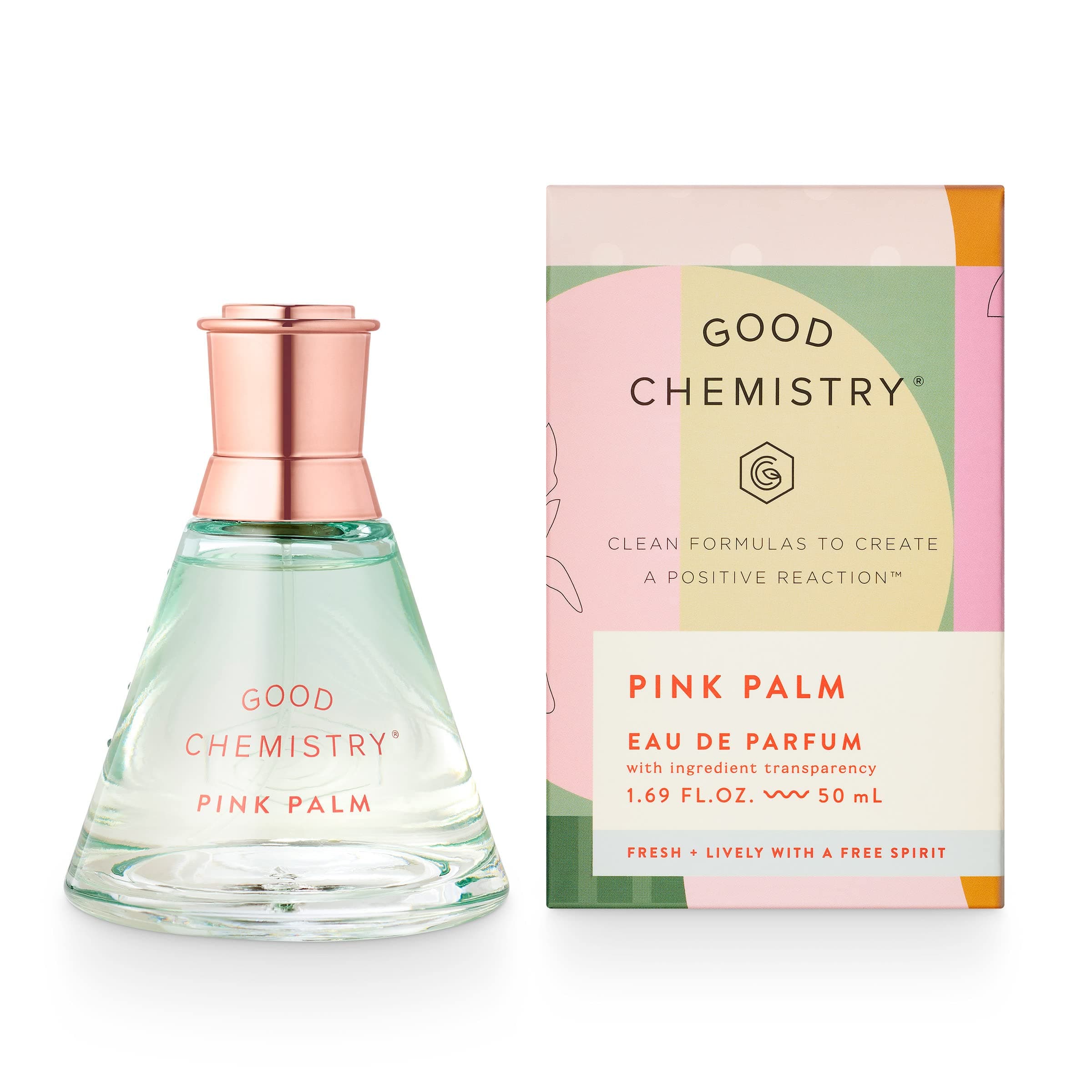 Pink Palm Eau de Parfum 1.7 fl oz - Long-Lasting Perfume with Dragon Fruit, Magnolia, & Sugared Vanilla - Fresh, Clean & Vegan