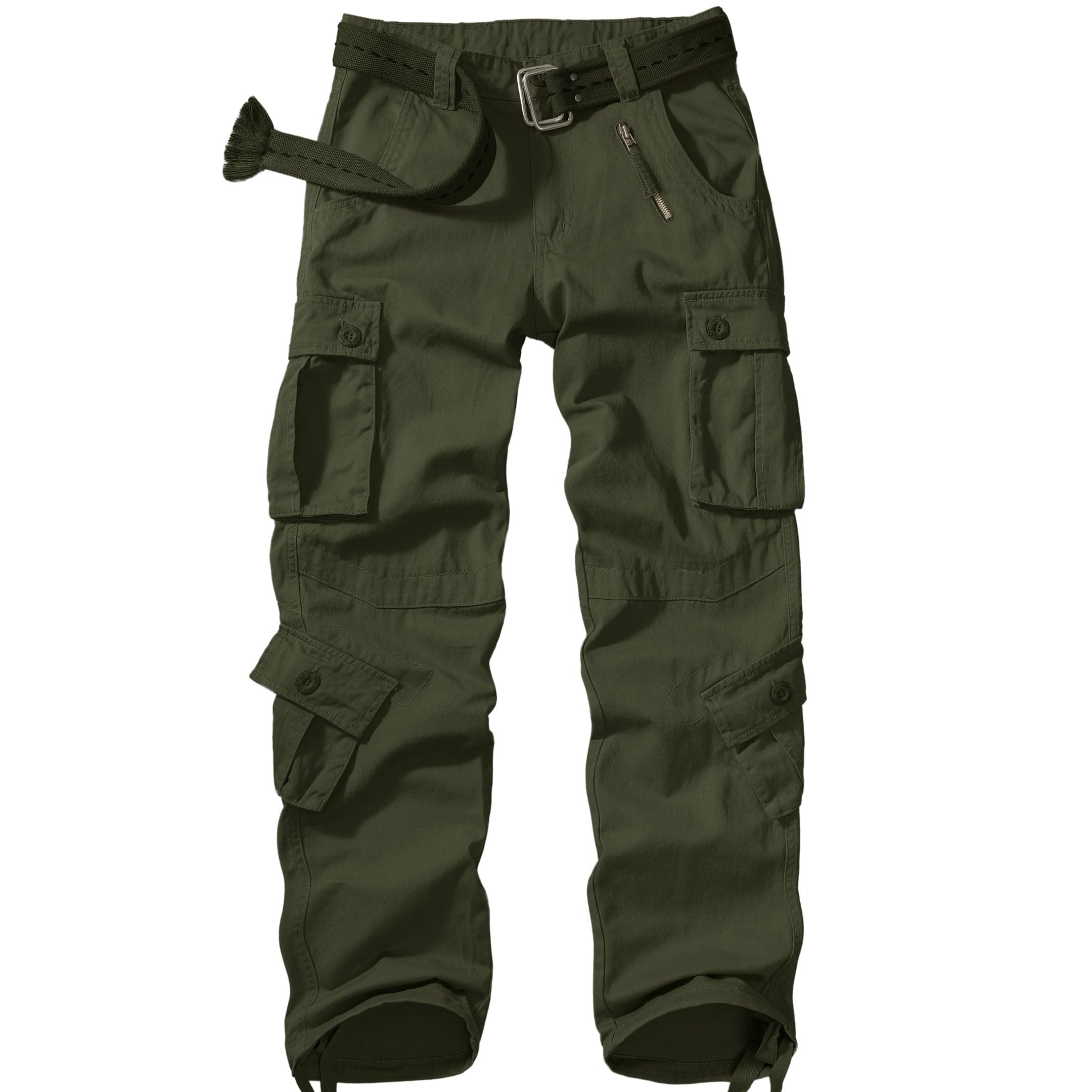 Men's BDU Casual Military Pants, Tactical Wild Army Combat ACU Rip Stop Camo Cargo Work Pants Trousers with 8 Pockets