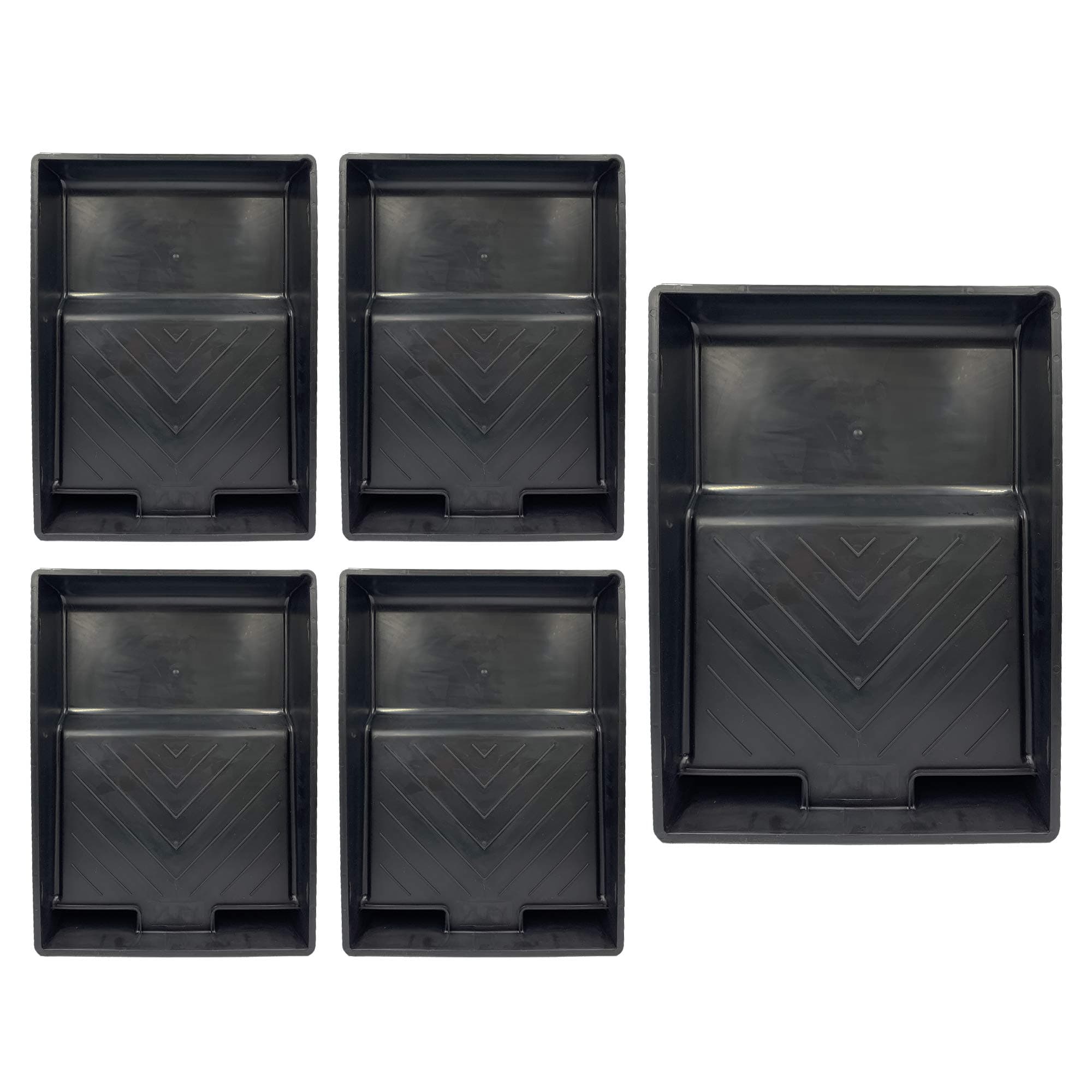 Plastic Paint Tray 9" Painting Tray Durable Decorating Roller Trays 9 Inch Wide - Pack of 5