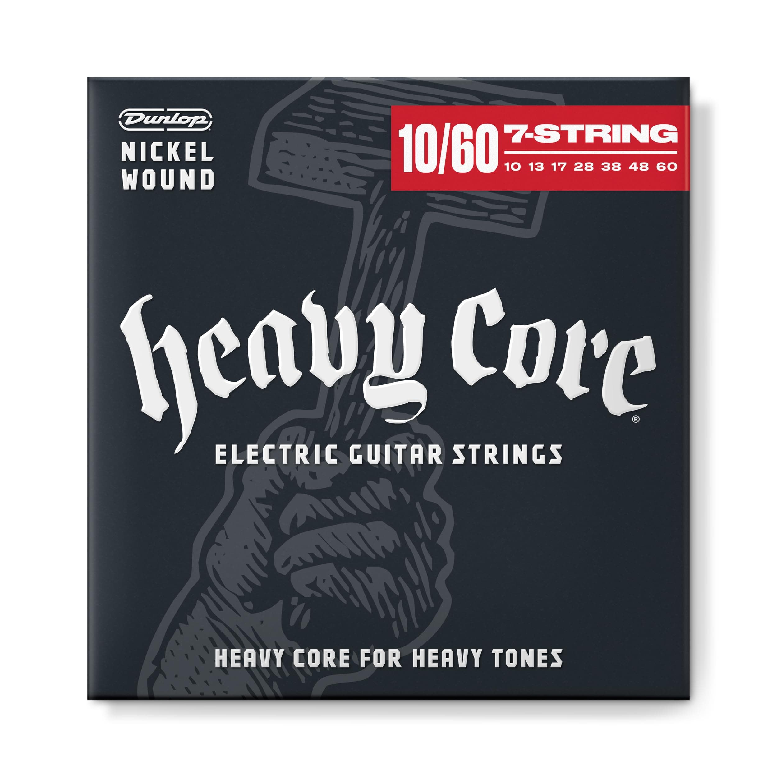 Jim Dunlop Heavy Core Electric Guitar Strings 10-60 | 7-String
