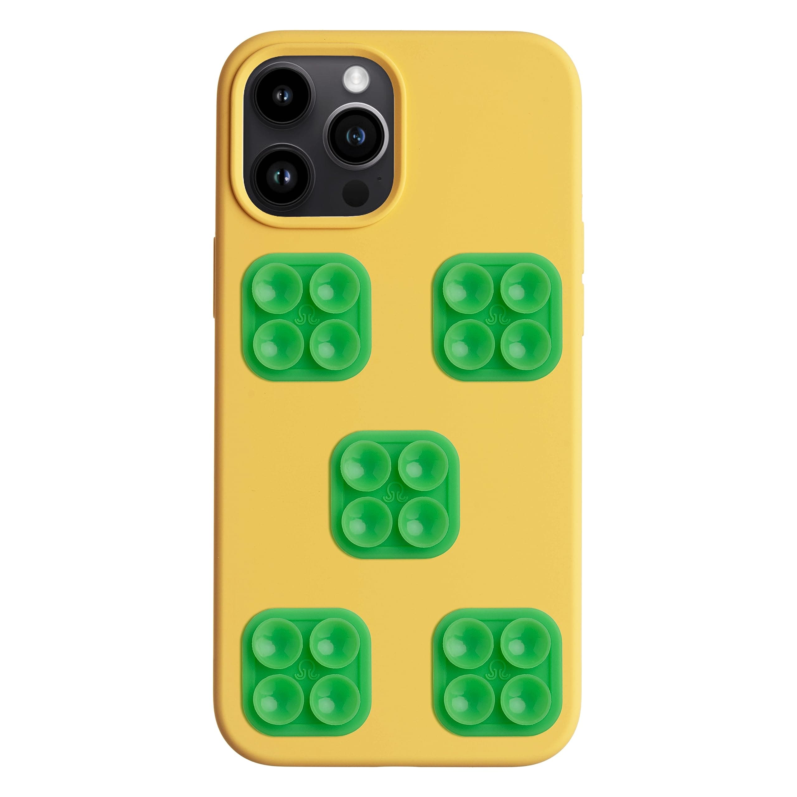 OCTOBUDDY Classic mini - Silicone Suction Phone Case Adhesive Mounts - Hands-Free, Strong Grip Holder for Selfies and Videos - iPhone and Android Compatible - 6 x 1" x 1", Spade Green