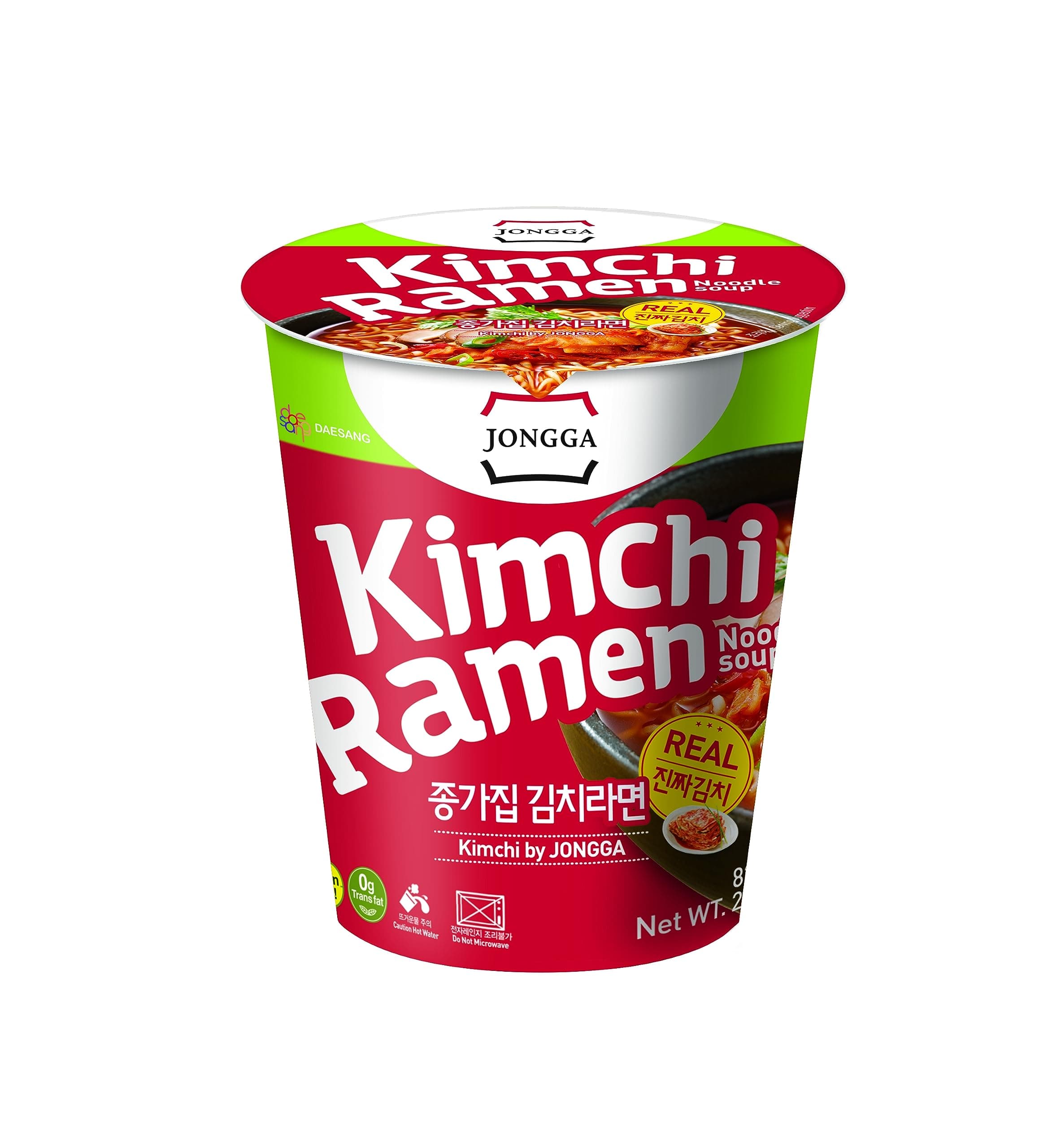 Kimchi Ramen with Real Kimchi 2.9 oz Pack of 6, Korean Instant Hot and Spicy Noodle Soup, Authentic Savory Ramen Bowl, Quick and Convenient