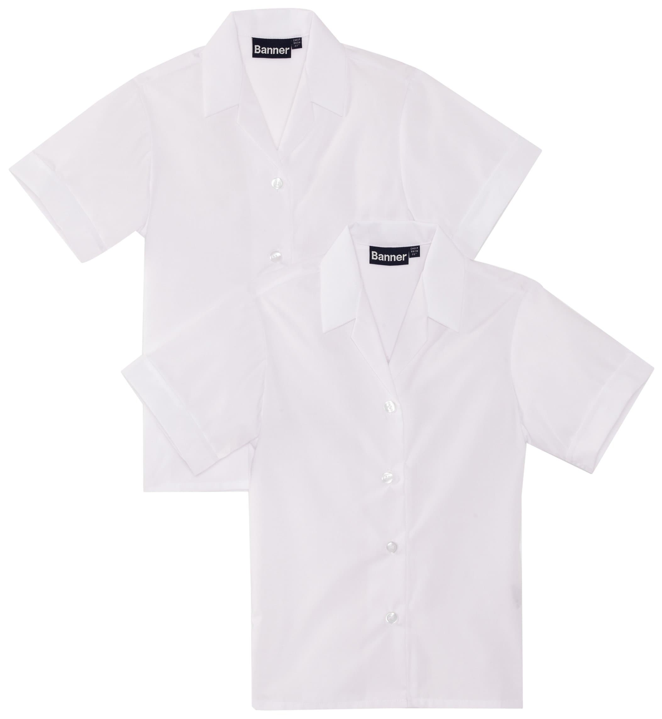 Girl's Revere Twin Pack Short Sleeve School Blouse