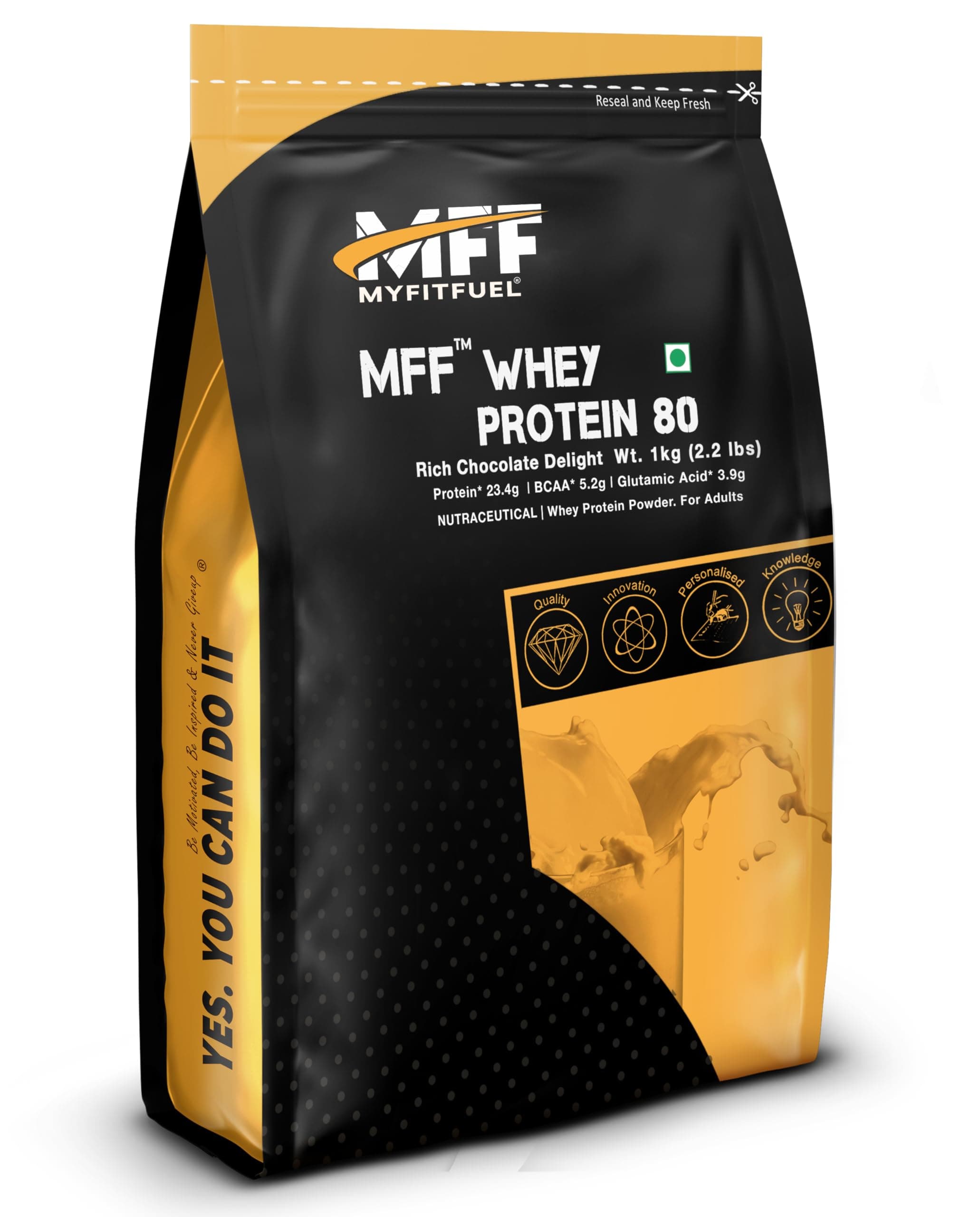 MFF Whey Protein 80 | 1Kg, 30 Servings (Rich Chocolate Delight)