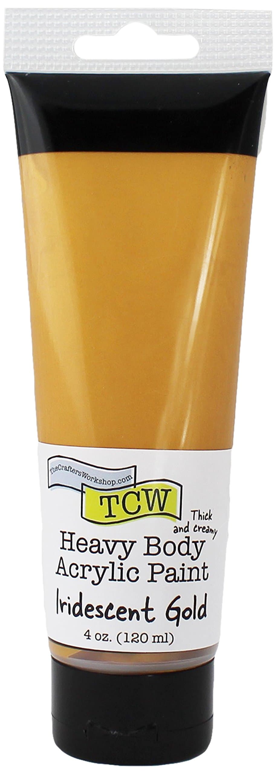 The Crafters Workshop Iridescent Gold Body Paint 4oz, Synthetic Material, 3.7 x 3.7 x 17.1 cm