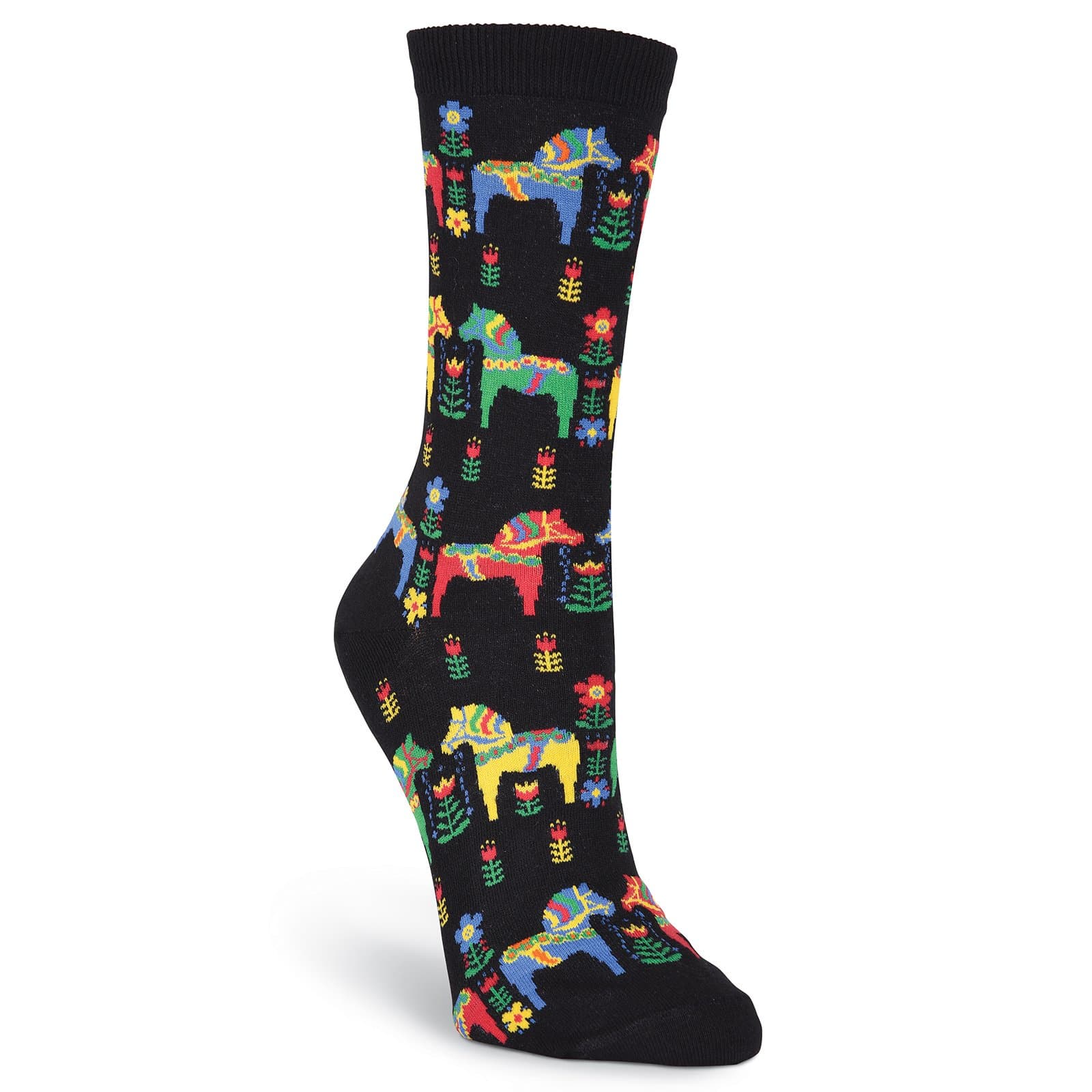 K. BellWomen's Fun Horses & Cowgirls Crew Socks-1 Pairs-Cool & Cute Pop Culture Gifts