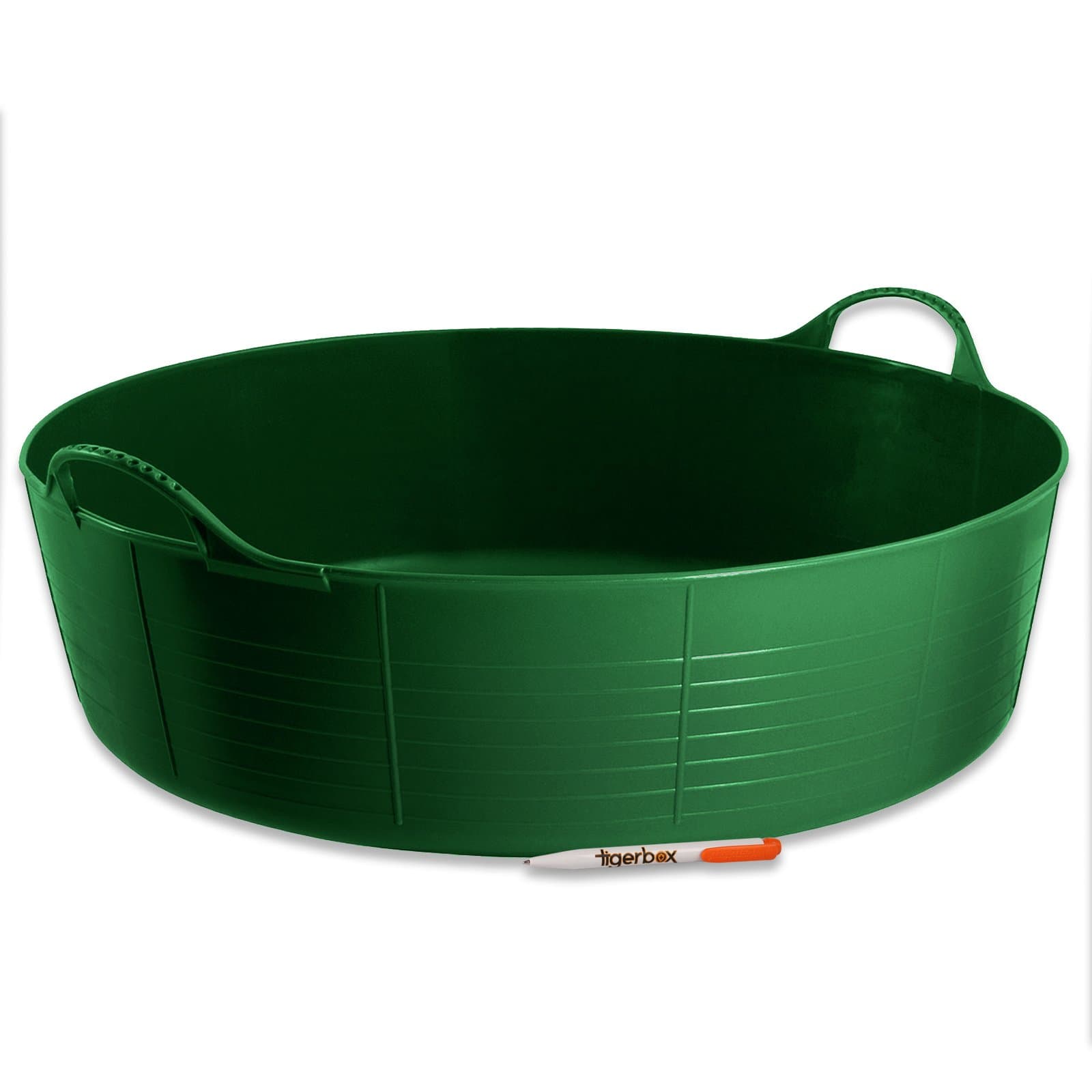 Green - Large Shallow Tubtrug Red Gorilla Strong Flexible Gorilla-Tub® Storage Bucket Baskets