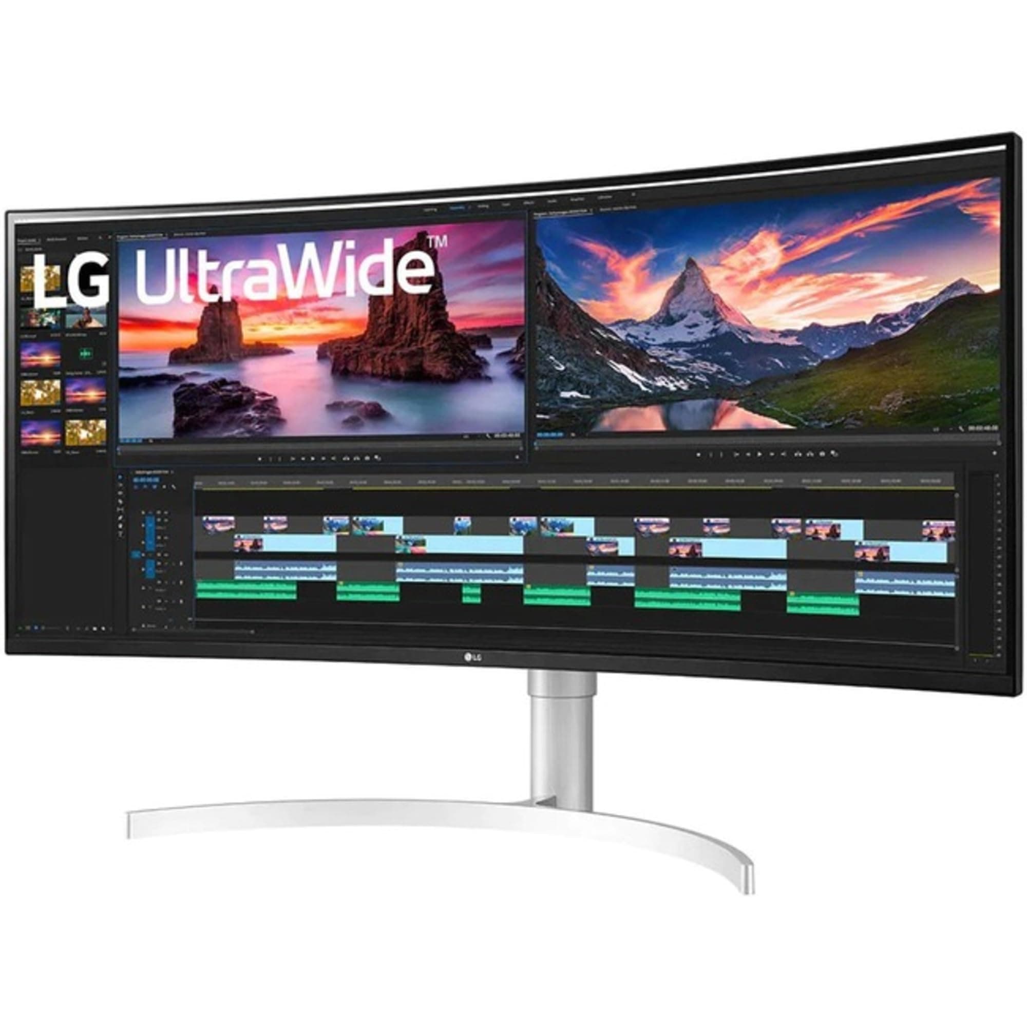 LG 38” 38BN95C-W QHD+ Nano IPS Curved UltraWide™ Monitor (3840x1600) with Thunderbolt™ 3 Port, 1 ms Response Time, 144 Hz Refresh Rate, DisplayHDR™ 600, Black Stabilizer & Dynamic Action Sync