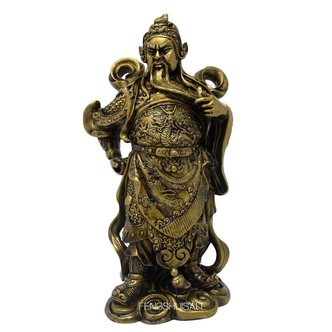 Feng Shui Chinese Kwan Kong/Kuan Kong Statue+ Free Red String Bracelet T1031