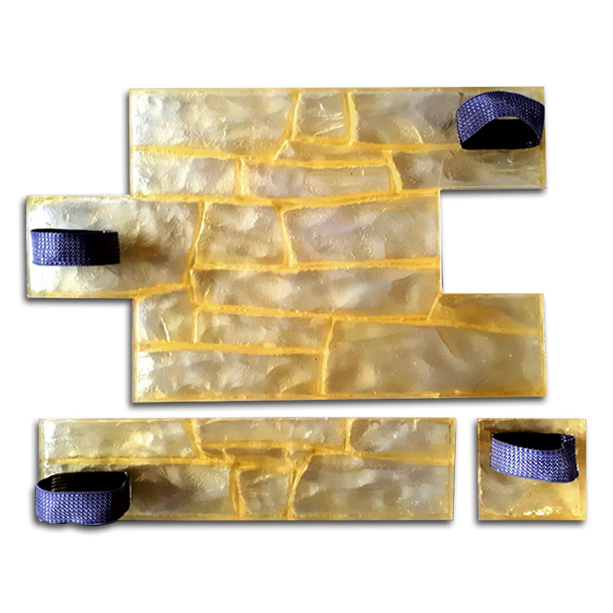 Set of Polyurethane Mat Stamps GRANITE CHIPPED | Concrete Cement Stamping Pattern Imprint Decorative Texture Mold Tool Texturing