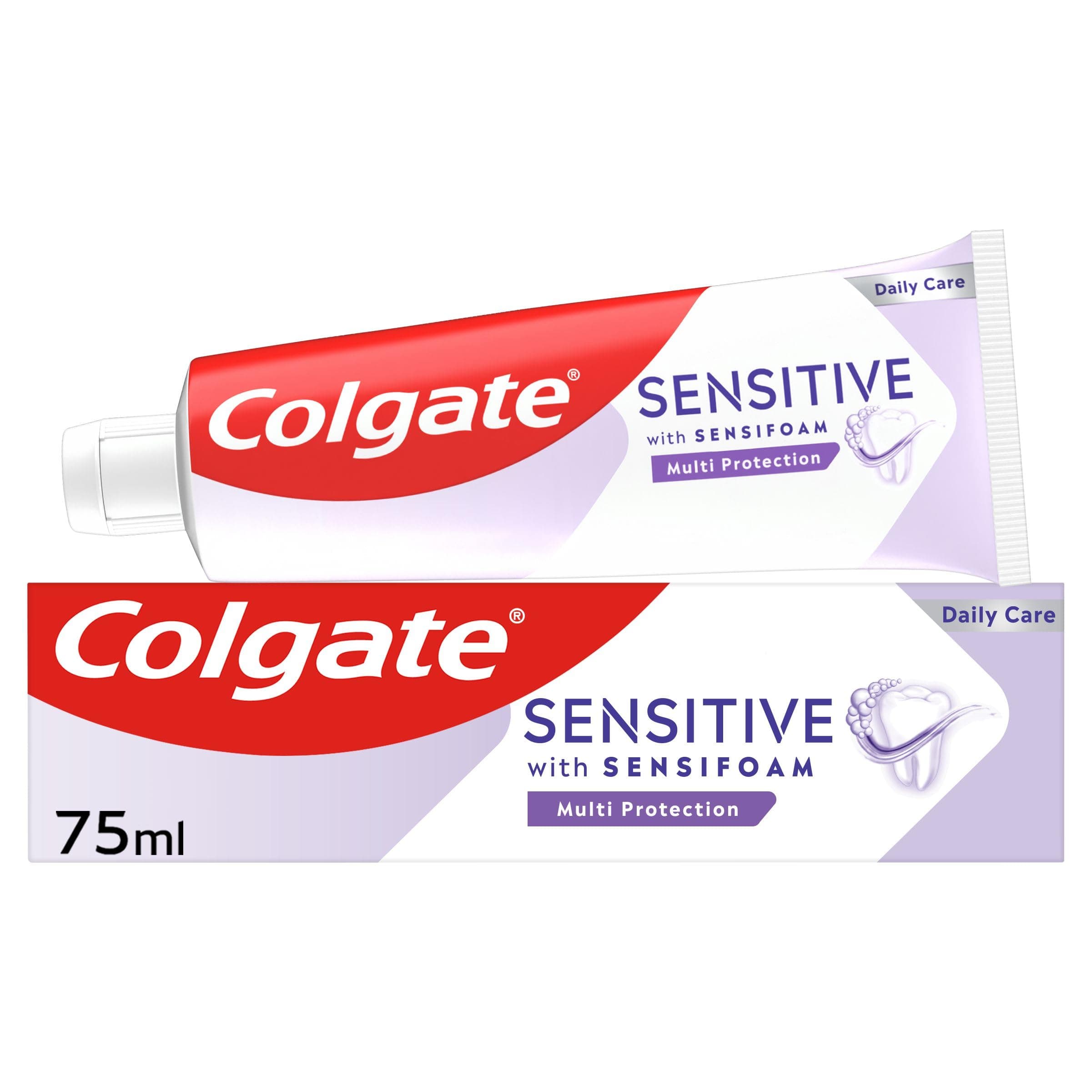 Sensitive with Sensifoam Multi Protection Toothpaste 75ml - Fluoride Toothpaste - Cavity Protection