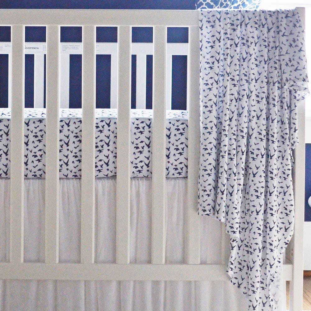 Oliver B 3-piece Dove Crib Bedding Set, White