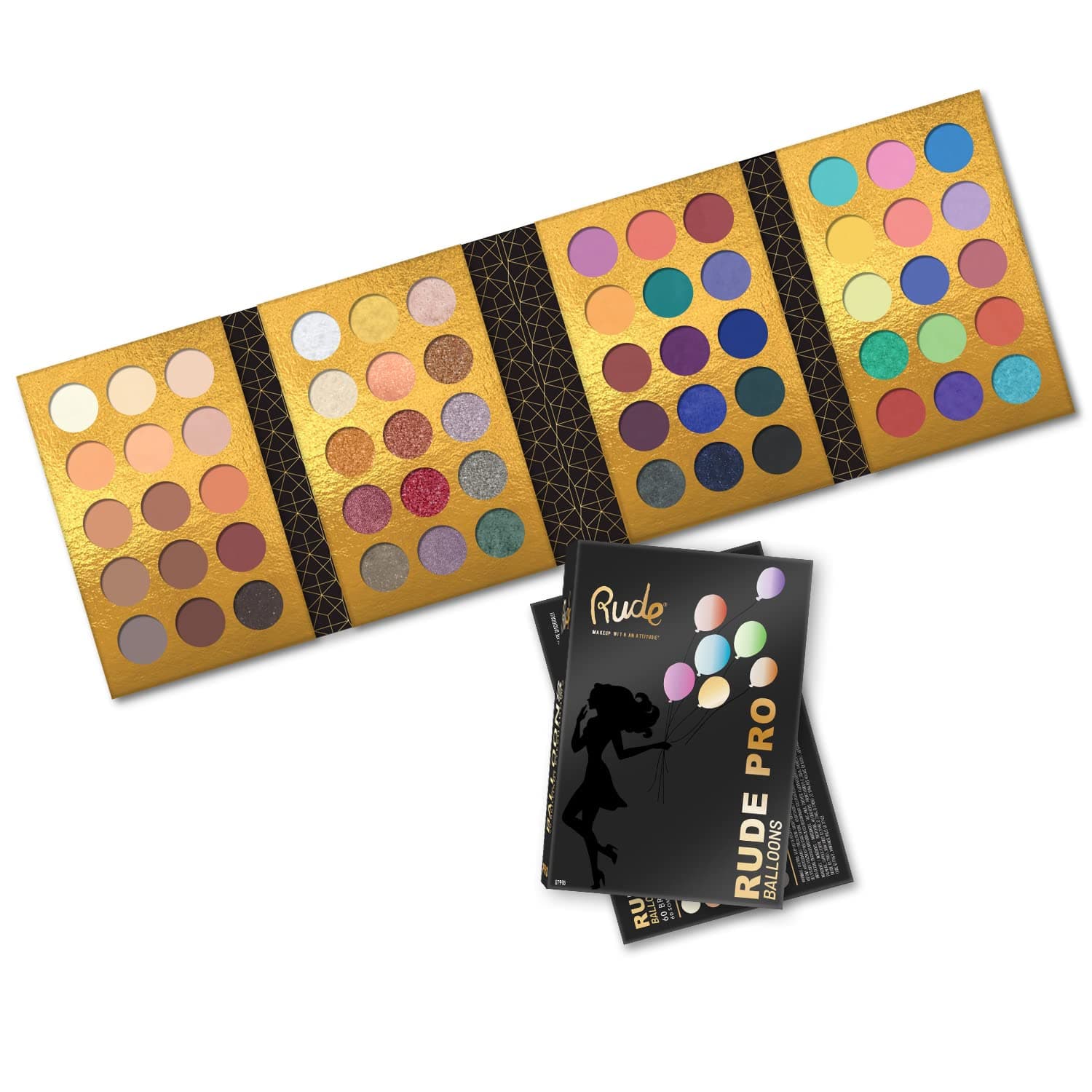 Rude - RUDE PRO Balloons - 60 Color Eyeshadow Palette