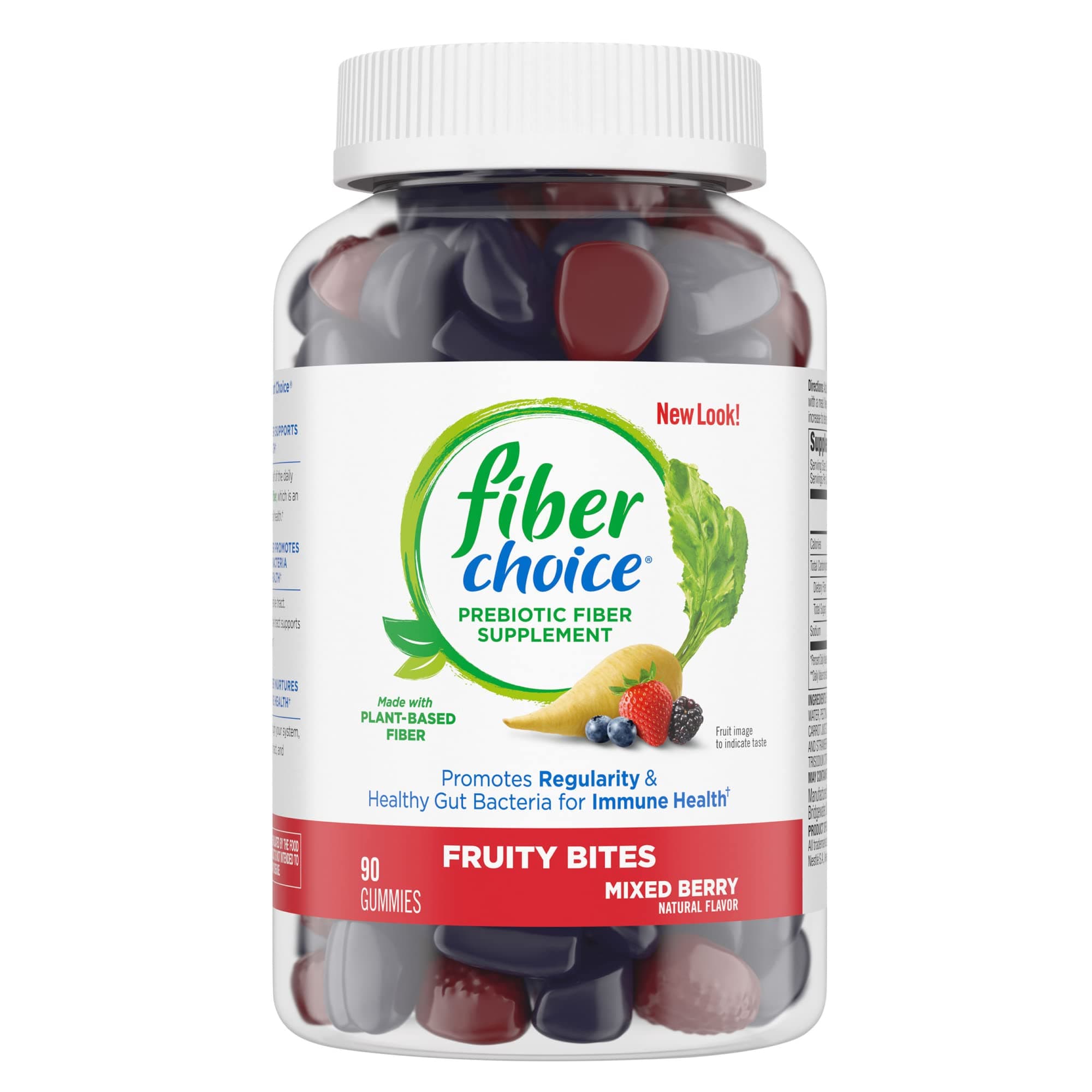 Fiber Choice Fruity Bites Gummies, Mixed Berry, 90ct | Discontinued by The Manufacturer