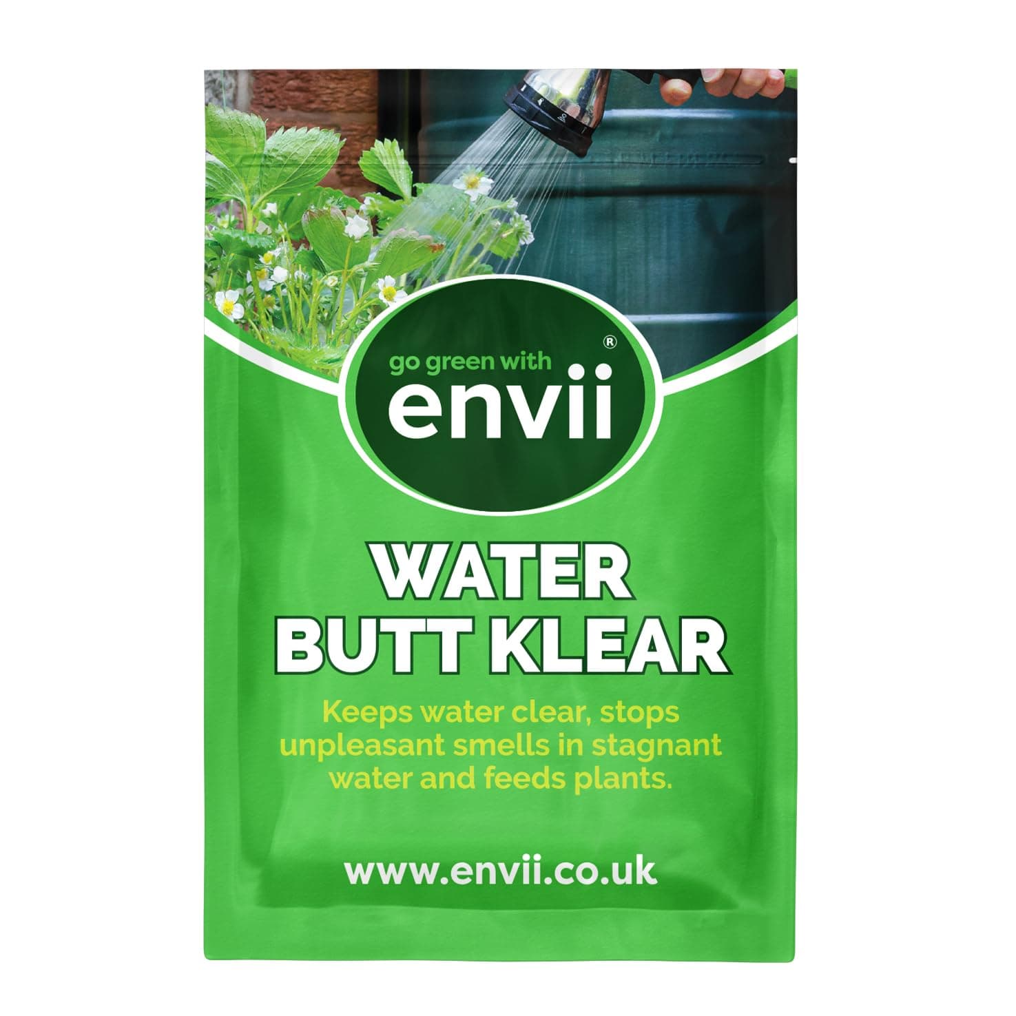 Envii Water Butt Klear - Natural Water Butt Treatment - Clears Green Water, Stops Odours, Keeps Water Healthy & Plant Friendly – 20 Tablets