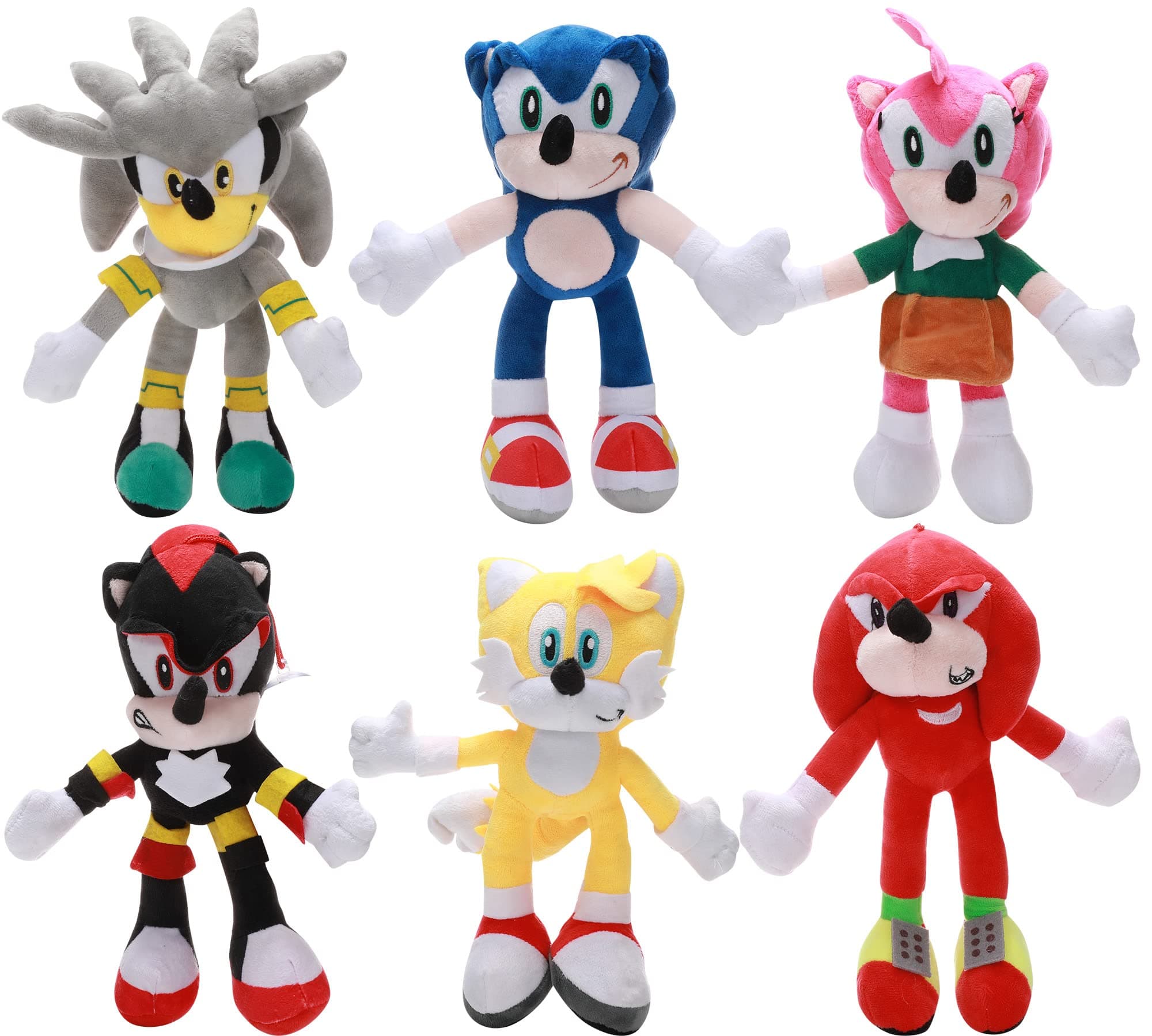 6 PCS Plush Set 11" Plushie Figures Cotton Soft Stuffed Game Doll Toys for Kids Boys Girls