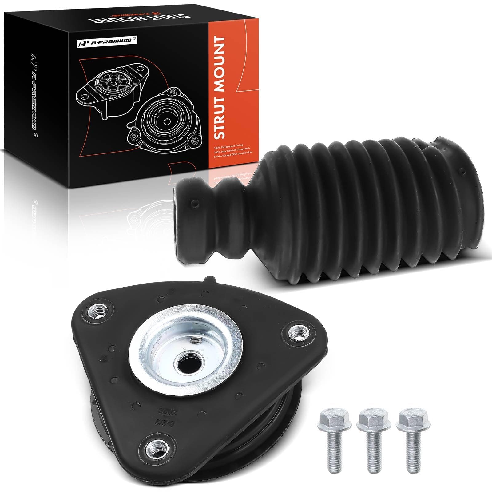 A-Premium Front Driver or Passenger Side Suspension Strut Mount Compatible with Ford Escape 2013-2019 Focus 2012-2016 Transit Connect C-Max Lincoln MKC