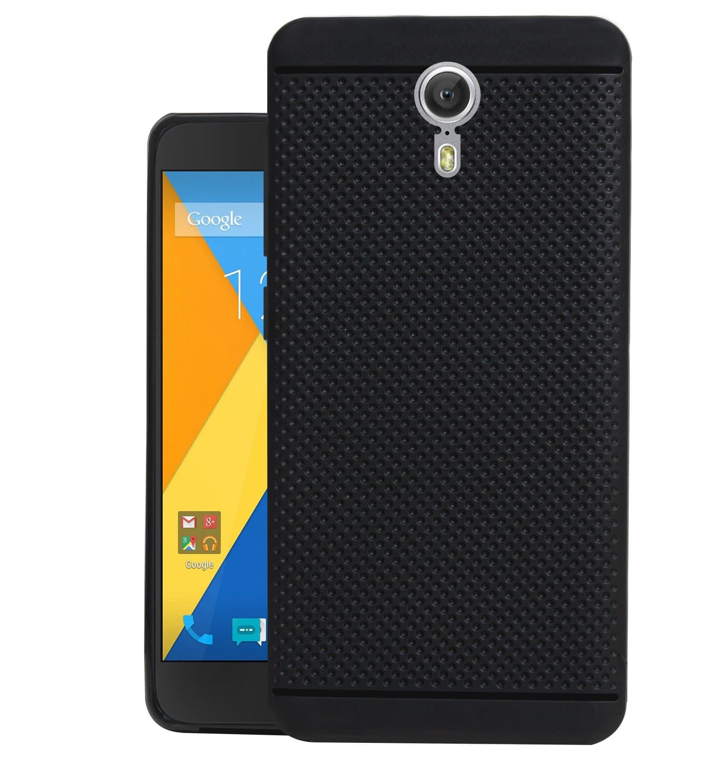 Jkobi® 360* Protection Premium Dotted Designed Soft Rubberised Back Case Cover for Lenovo Zuk Z1 - Black