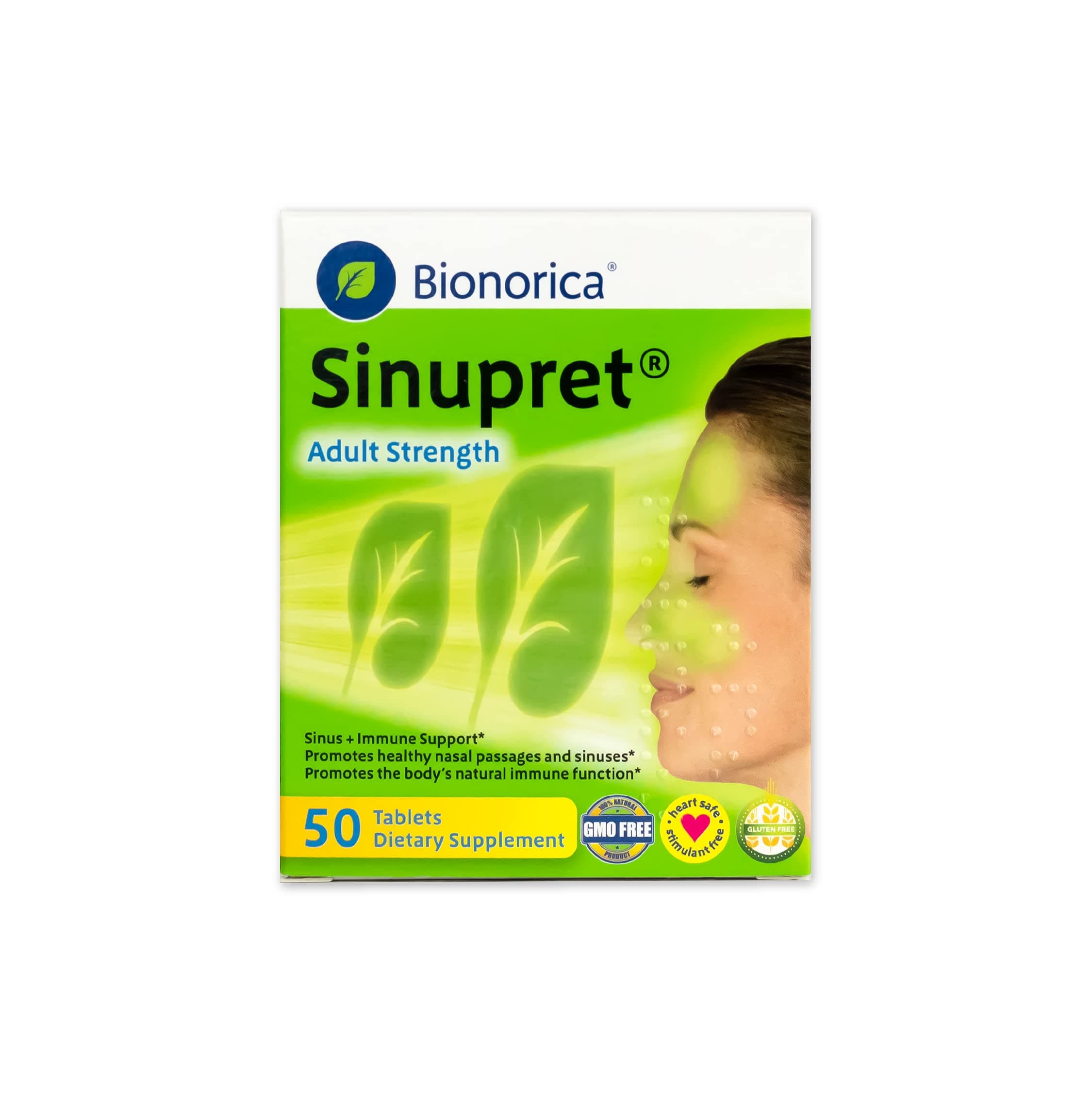 Sinupret Bionorica Sinus Immune Support Adult Strength - 50 Tablets