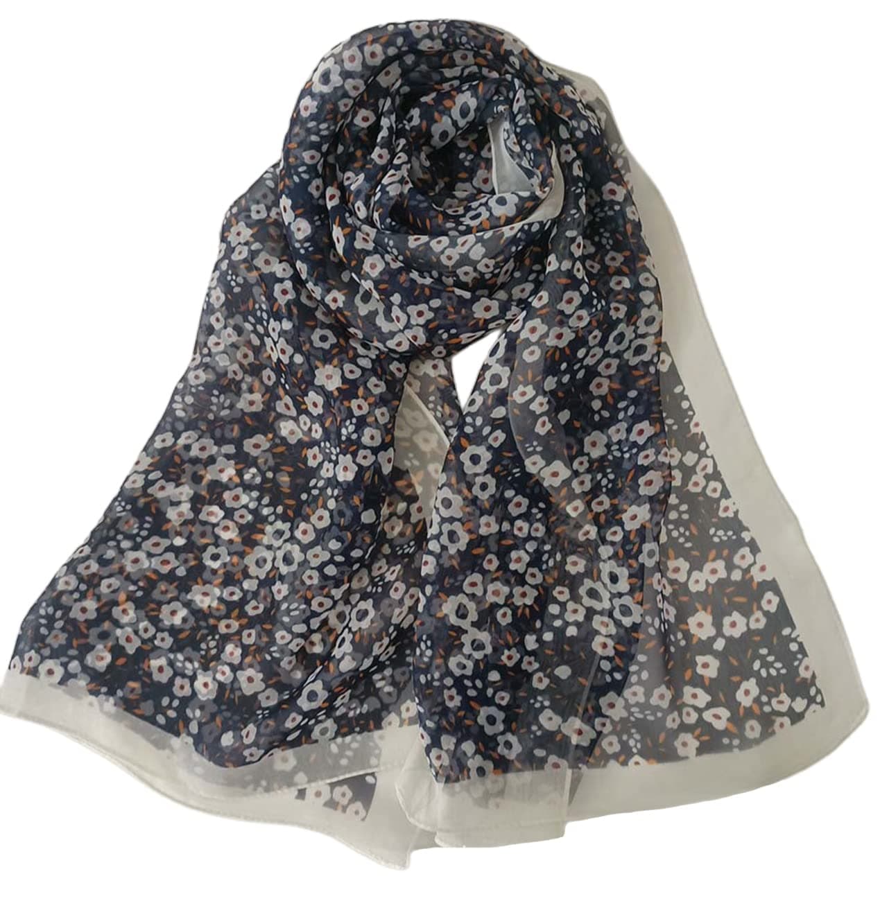 FAIRYGATE Womens Scarves Fashion Ladies Scarf Floral Print Scarves Long Soft Neck Shawl Wrap Stole for Summer Spring Winter 20A53