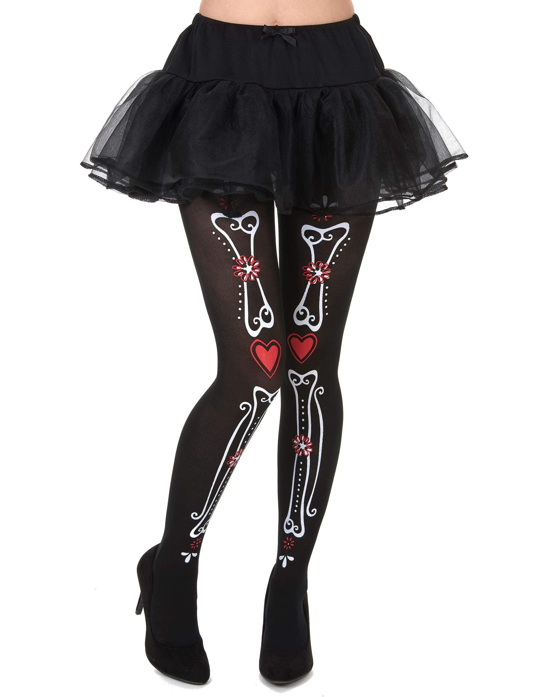 Vegaoo Day of the Dead Skeleton Tights for Women