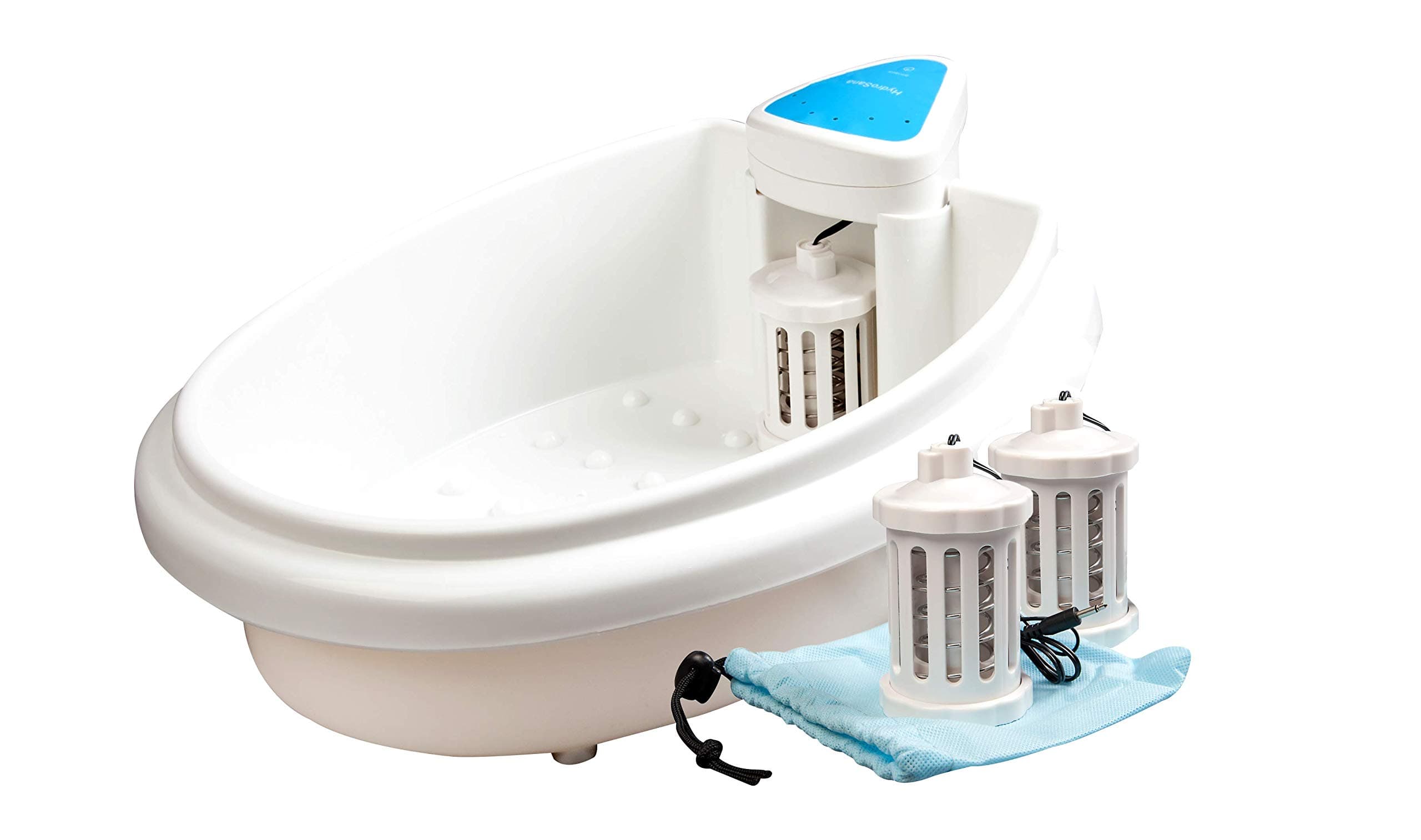 chi-enterpriseHydrosana Foot Massage Bath with 3 Coils White Bio Electrolysis Foot Bath Foot Tub Foot Massage