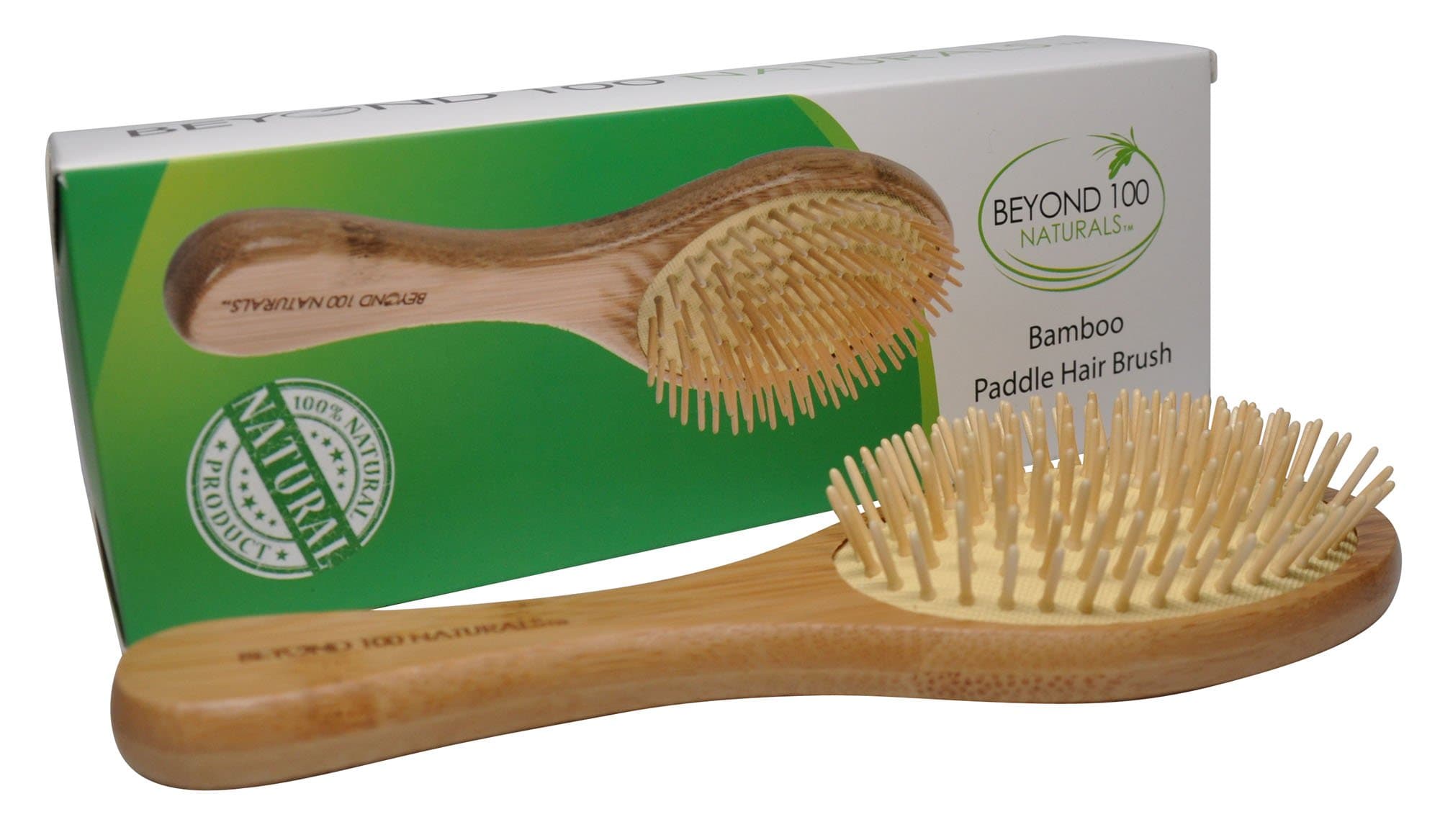 Dry Scalp Paddle Brush for Hair -Large - by Beyond 100 Naturals