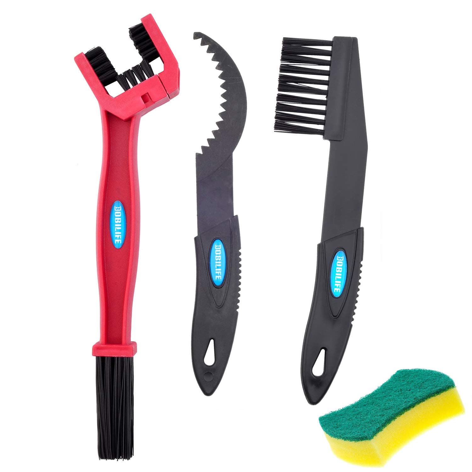 BOBILIFE Bike Cleaner Tools, Chain and Gear Cleaning Brush Maintenance Kit for Bike & Motorcycle