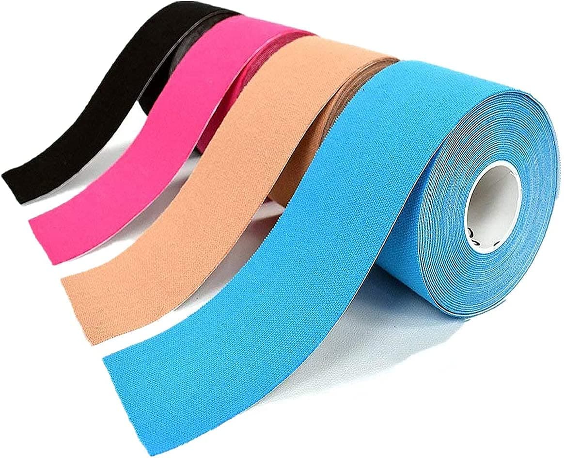1pcs Multi Color Kinesiology Tape, 2" Uncut Roll Muscle Tape, Athletic Sport Tape, Cotton Elastic Bandage Waterproof, Latex-Free, Pain Relief Mf-0121
