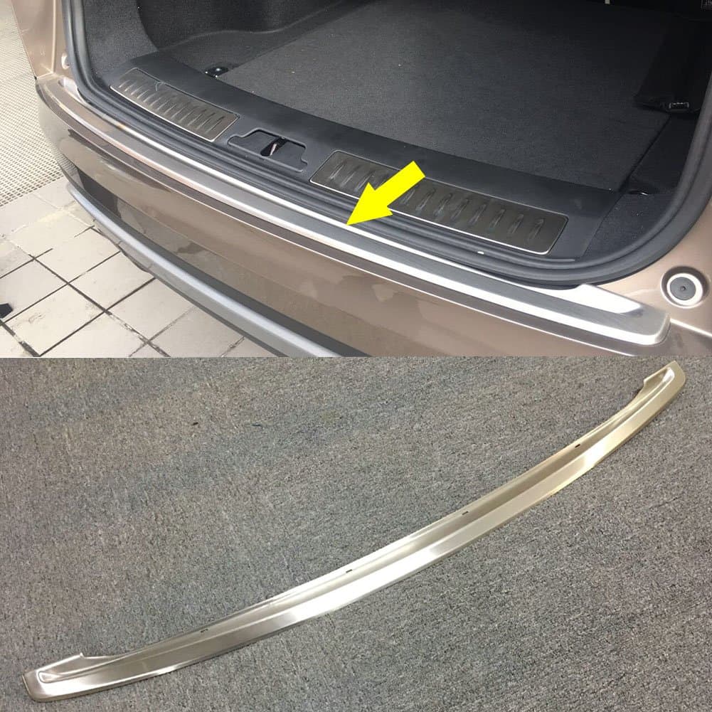 RQING for Land Rover New Range Rover VELAR 2018 2019 Stainless Steel Rear Bumper Outside Guard Plate Cover Trim