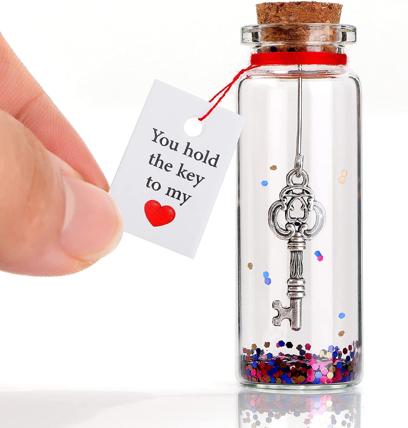 Anniversary present for Him, Her - I Love You Gift for Husband, Wife - Romantic Message in a Bottle - Gifts for Boyfriend, Girlfriend