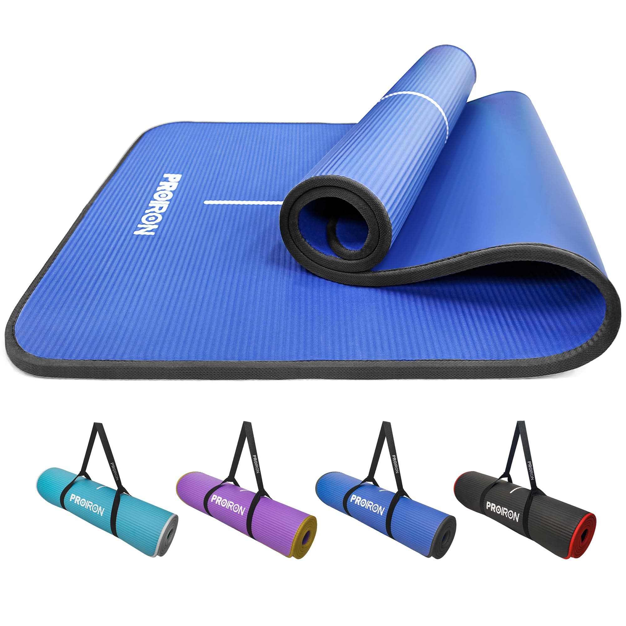 PROIRON Yoga Mat Thick 10/15MM - NBR Yoga Matt Exercise Fitness Foam Large Pa...