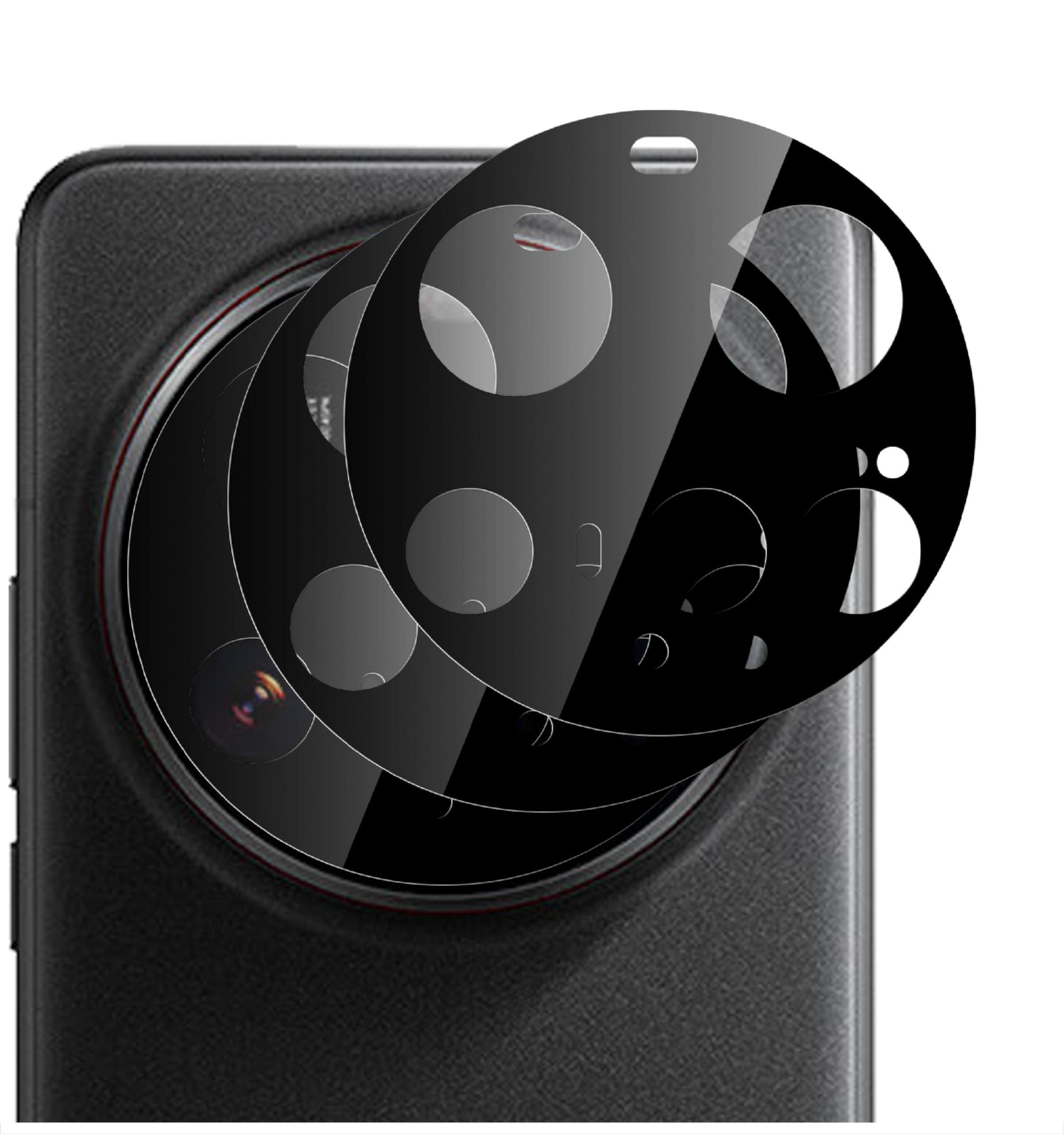 2 Pieces Rear Camera Protector Compatible with Xiaomi 15 Ultra, HD Tempered Glass [Anti-Fingerprint] Tempered Glass Camera for Xiaomi 15 Ultra