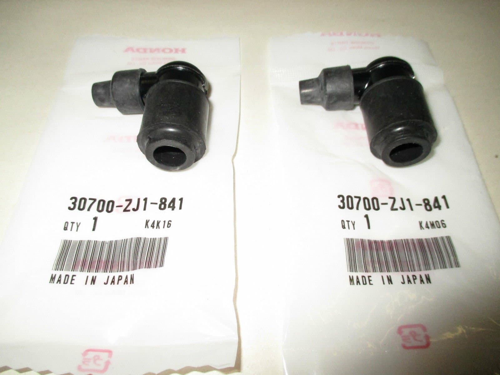 Honda 2 Pack Genuine 30700-ZJ1-841 Spark Plug Cap Assy OEM